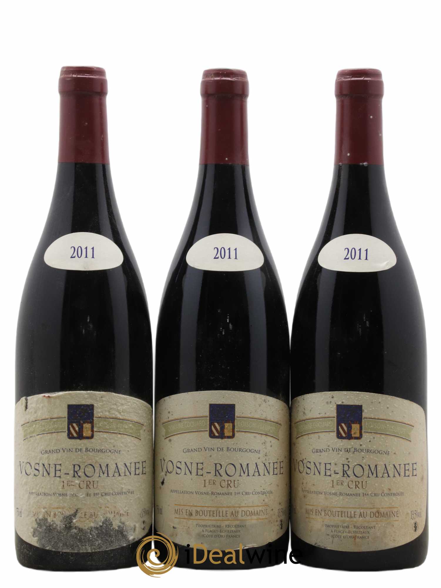 Vosne-Romanée 1er Cru Domaine Coquard Loison-Fleurot 2011 - Lot de 3 bouteilles - 0