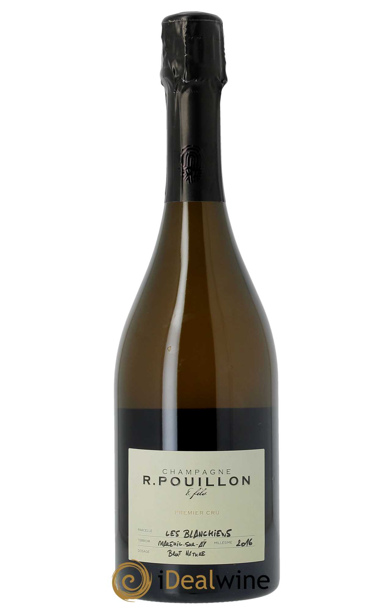 Premier Cru Les Blanchiens Brut Nature  R. Pouillon & fils 2016 - Lot de 1 bouteille - 0