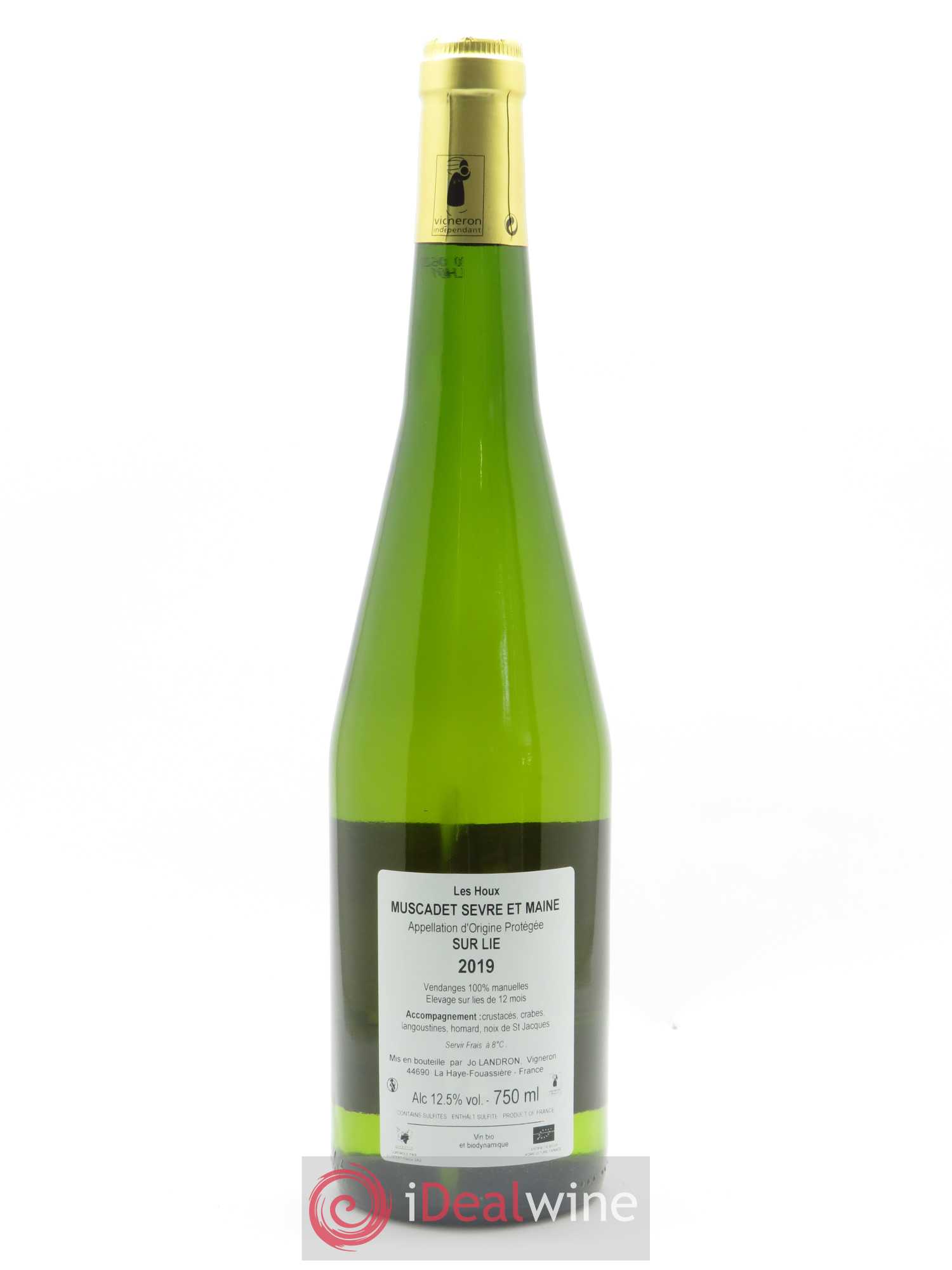 Muscadet-Sèvre-et-Maine Les Houx Jo Landron 2019 - Lot de 1 bouteille - 1