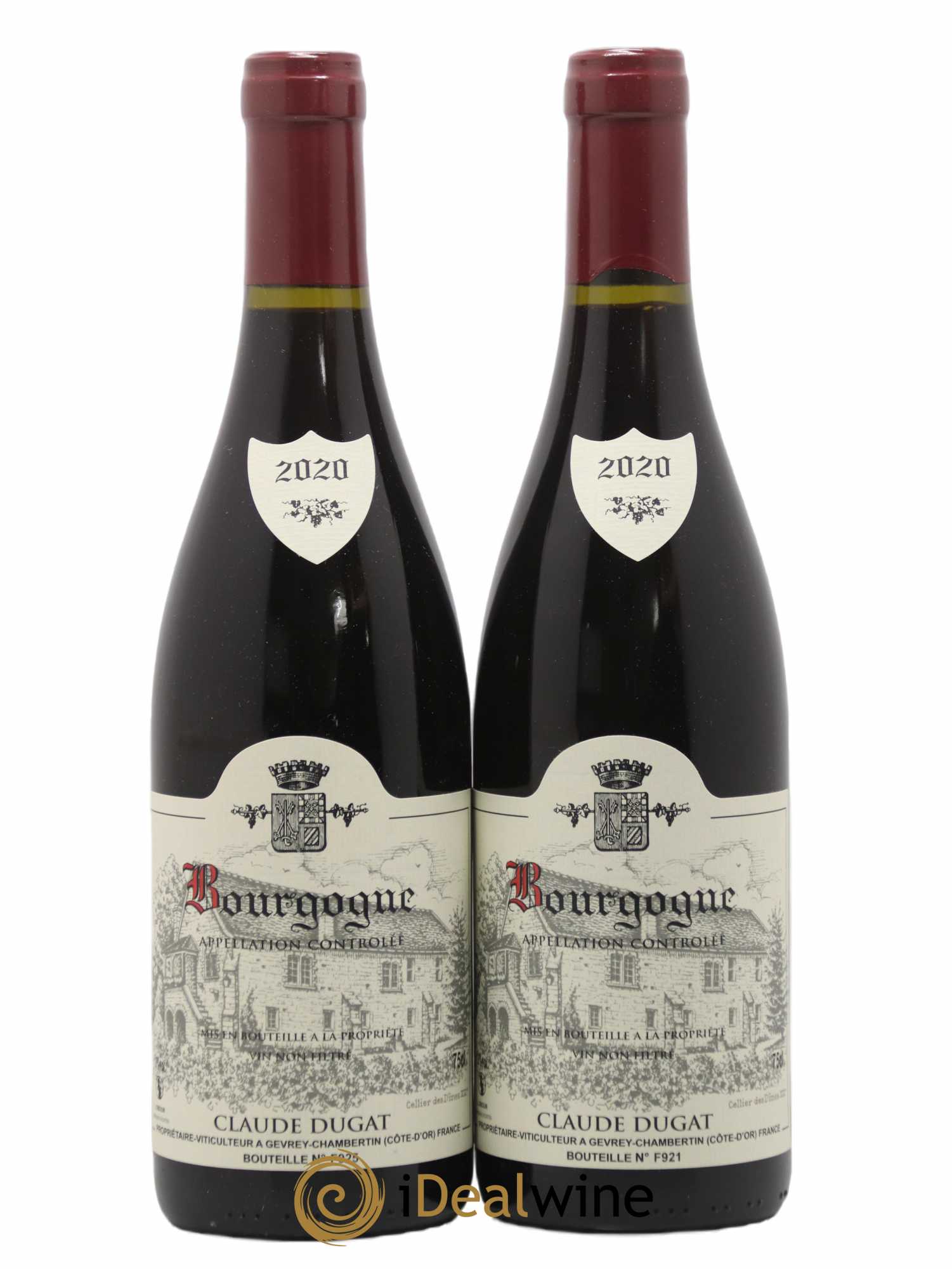 Bourgogne Claude Dugat  (sans prix de réserve) 2020 - Lot de 2 bouteilles - 0