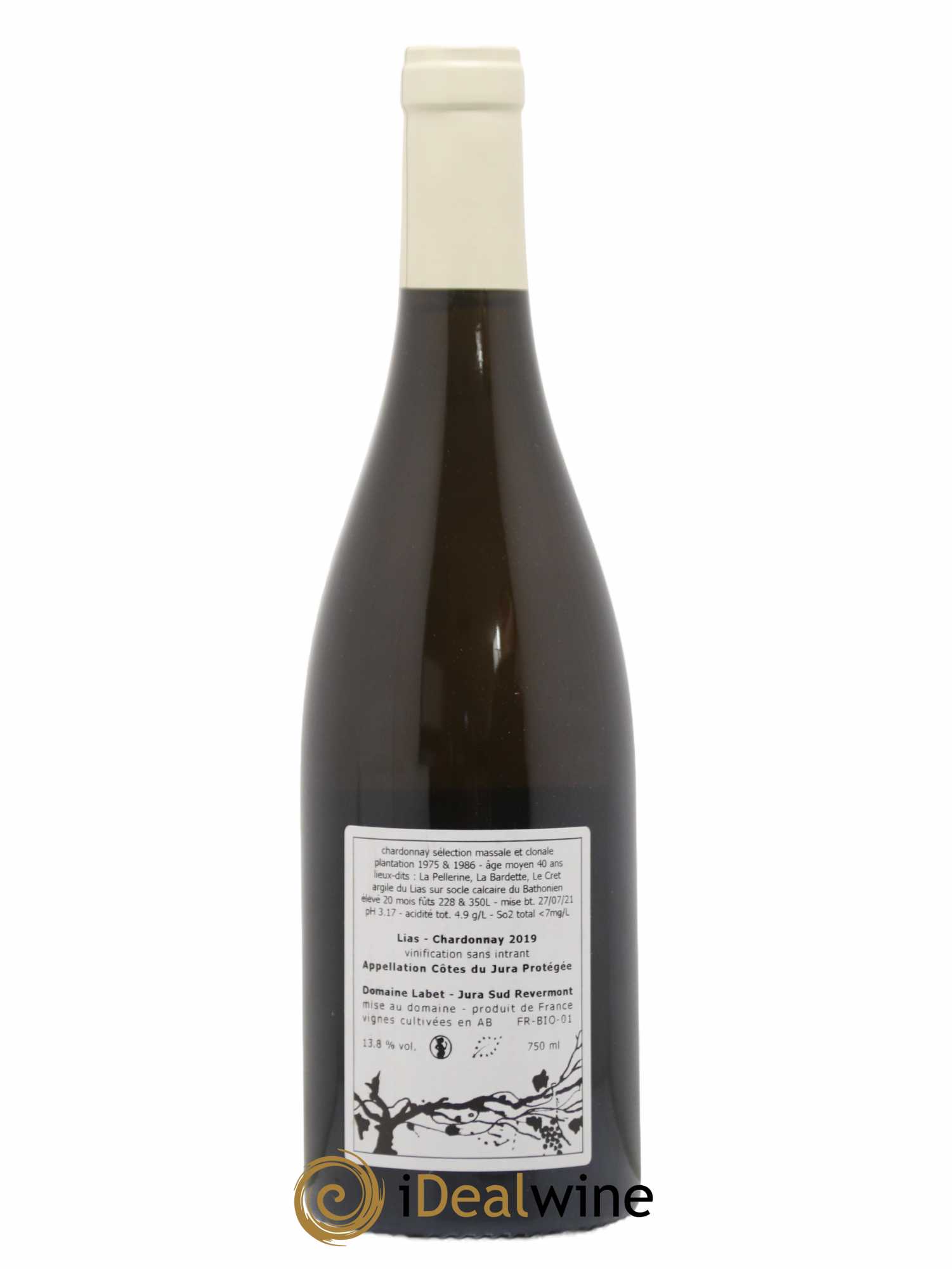 Côtes du Jura Chardonnay Lias Romain - Julien  - Charline Labet 2019 - Posten von 1 Flasche - 1