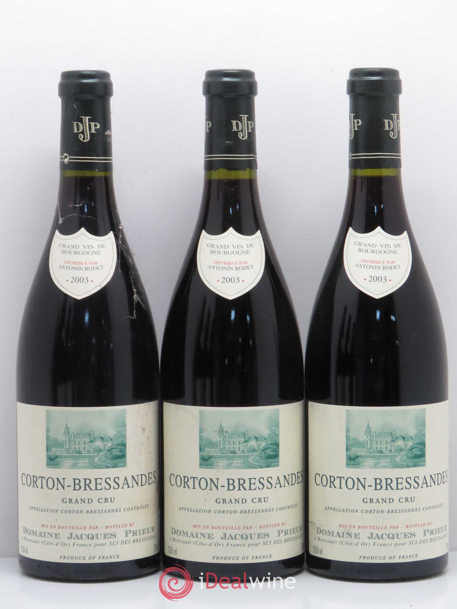 Corton-Bressandes Grand Cru Jacques Prieur (Domaine) 2003 - Lot de 6 bouteilles - 1