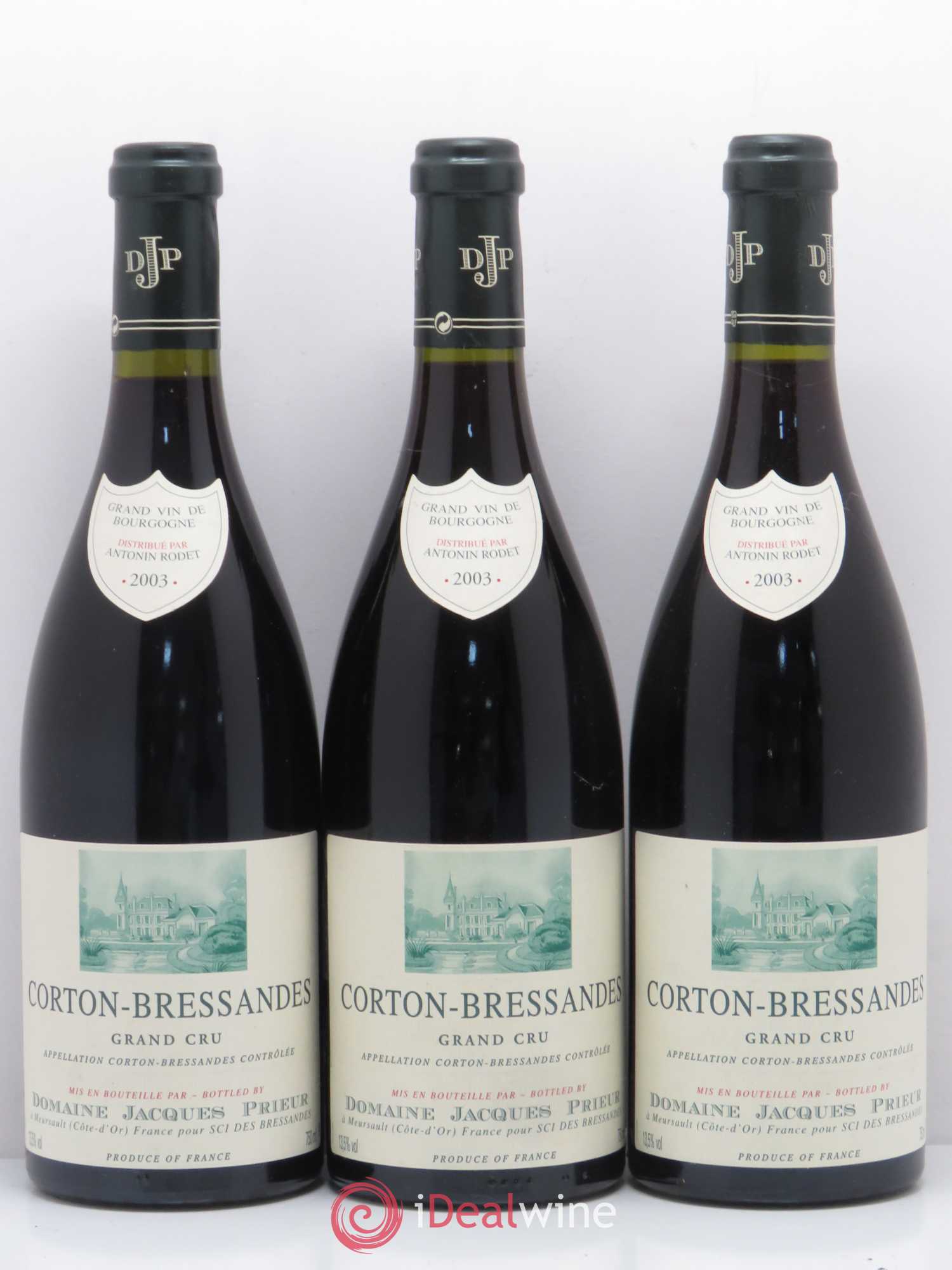 Corton-Bressandes Grand Cru Jacques Prieur (Domaine) 2003 - Lot de 6 bouteilles - 2