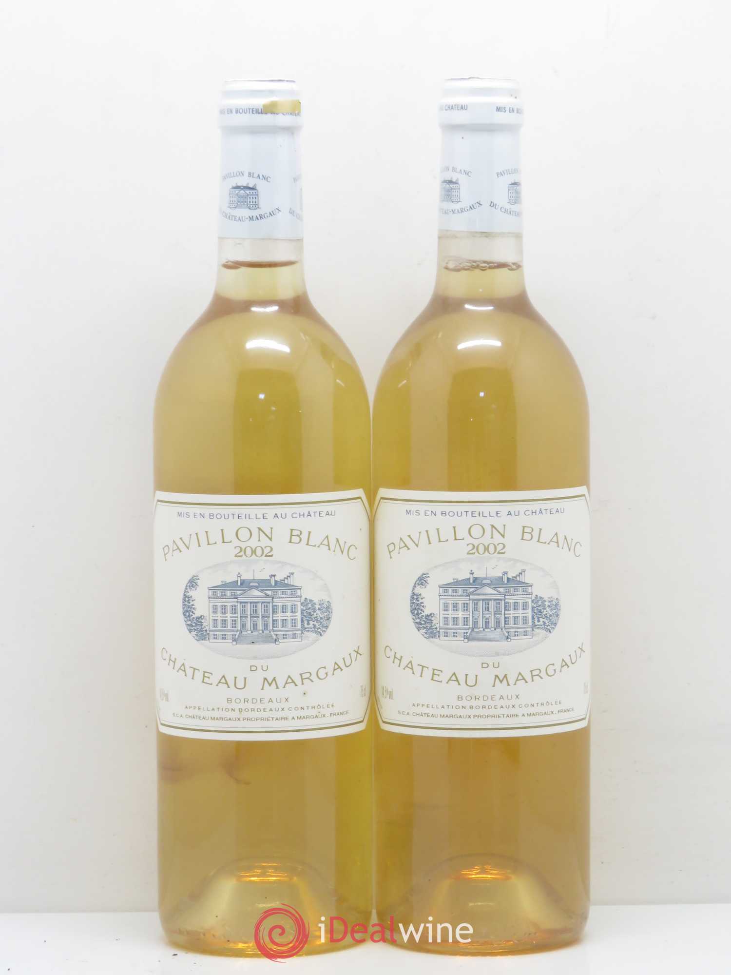 Pavillon Blanc du Château Margaux 2002 - Lot of 2 bottles - 0