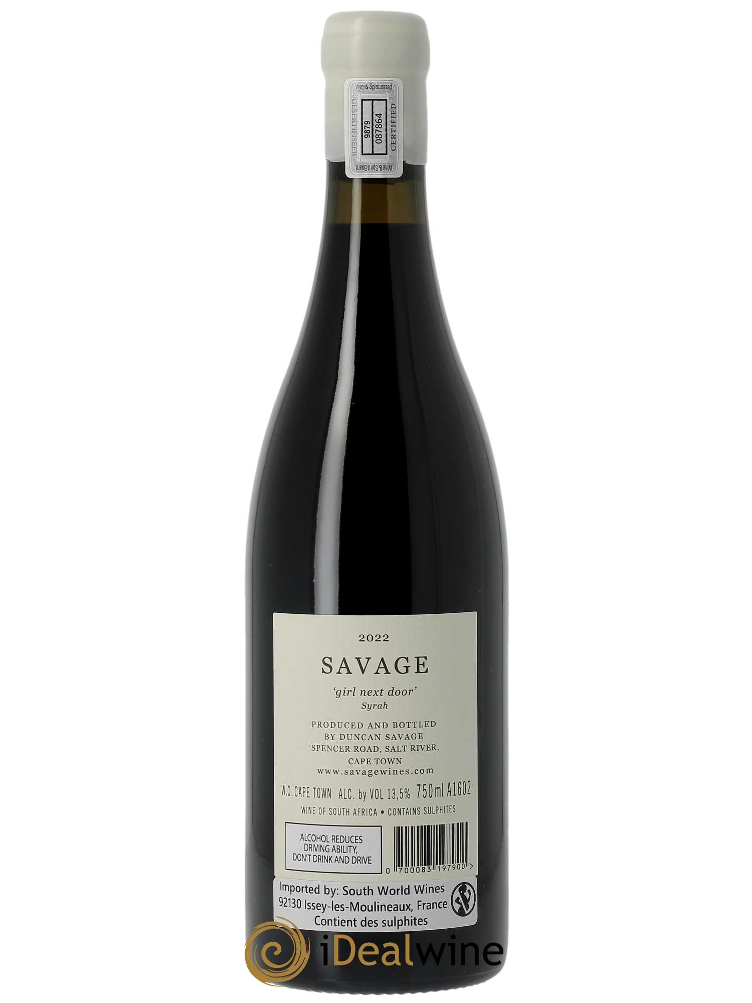 Western Cape Savage Girl Next Door Syrah  2022 - Lotto di 1 bottiglia - 1