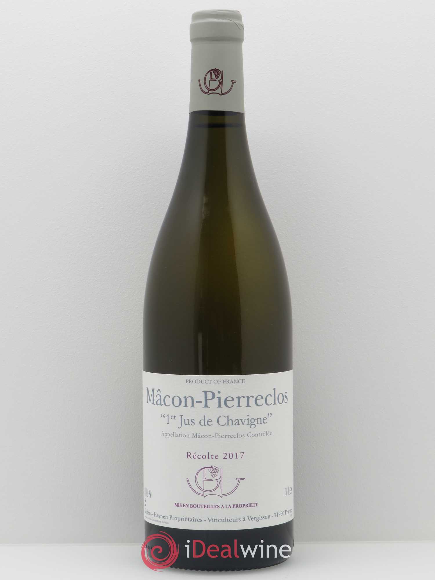 Mâcon Pierreclos 1er Jus de Chavigne Guffens-Heynen 2017 - Lot of 1 bottle - 0