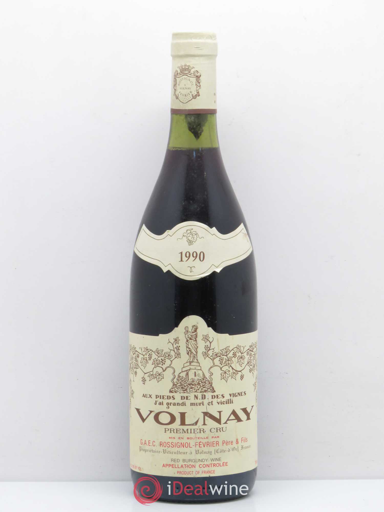 Volnay 1er Cru Rossignol Fevrier 1990 - Lot of 1 bottle - 0