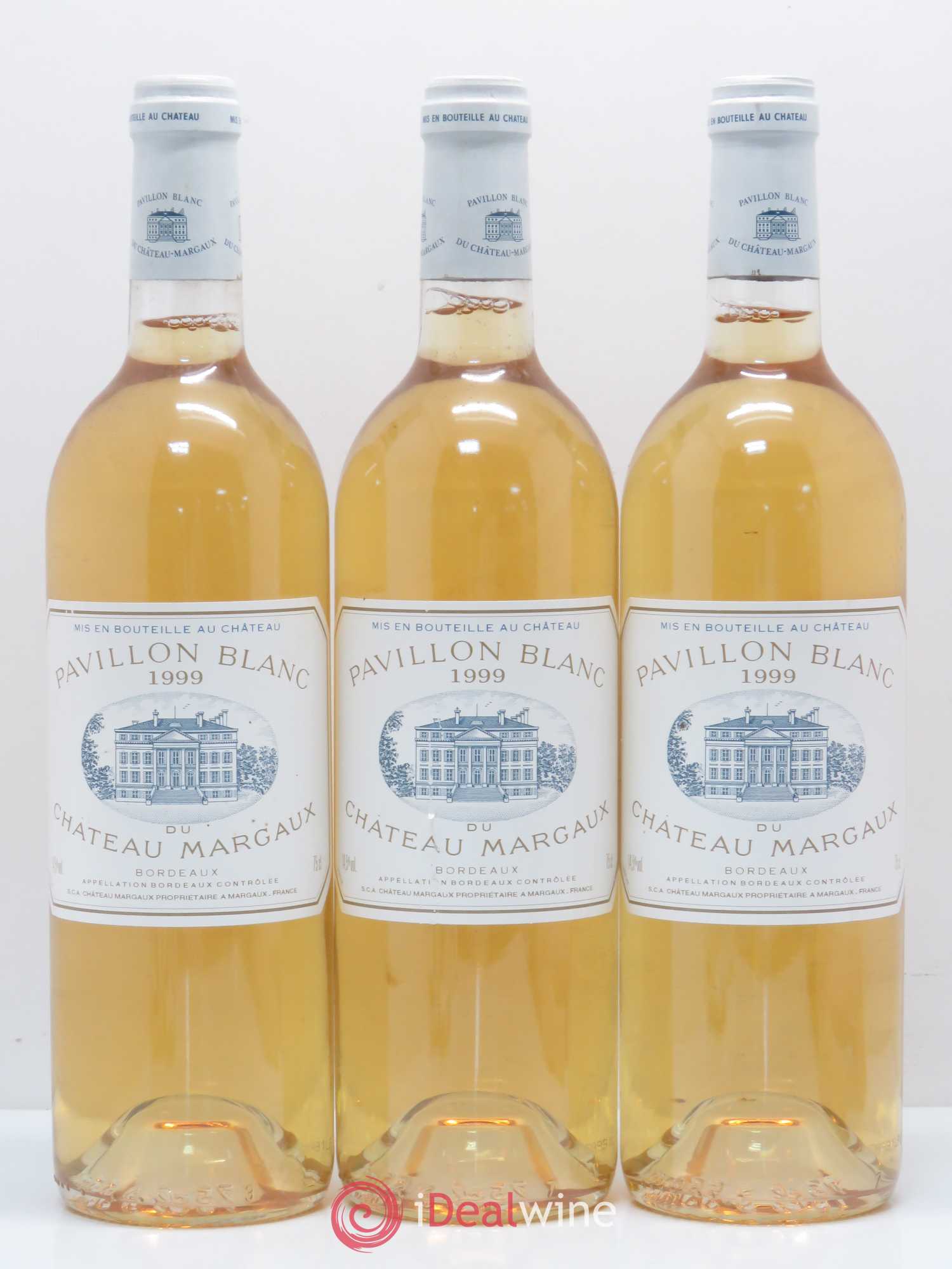 Pavillon Blanc du Château Margaux 1999 - Lot de 3 bouteilles - 0