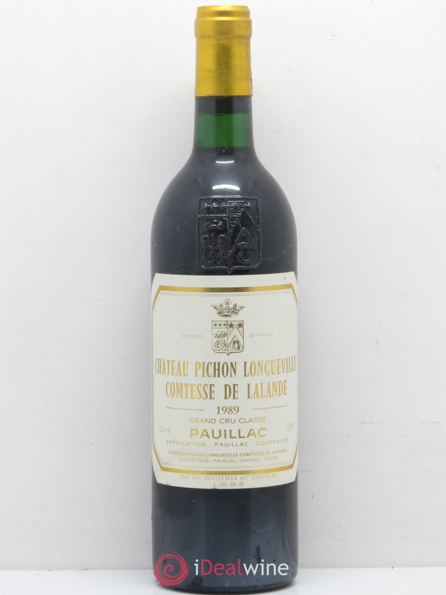 Château Pichon Longueville Comtesse de Lalande 2ème Grand Cru Classé 1989 - Lot de 1 bouteille - 0