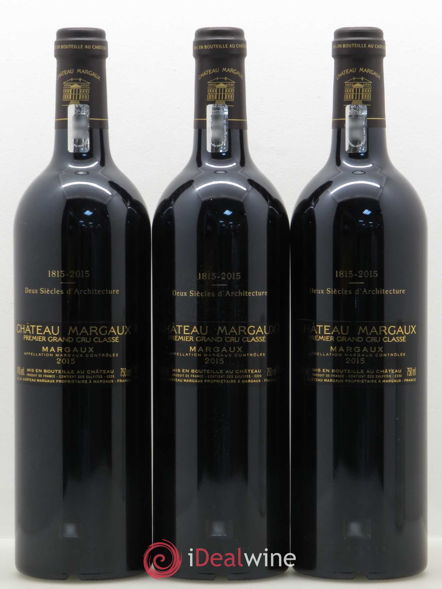 Château Margaux 1er Grand Cru Classé 2015 - Lot of 3 bottles - 1