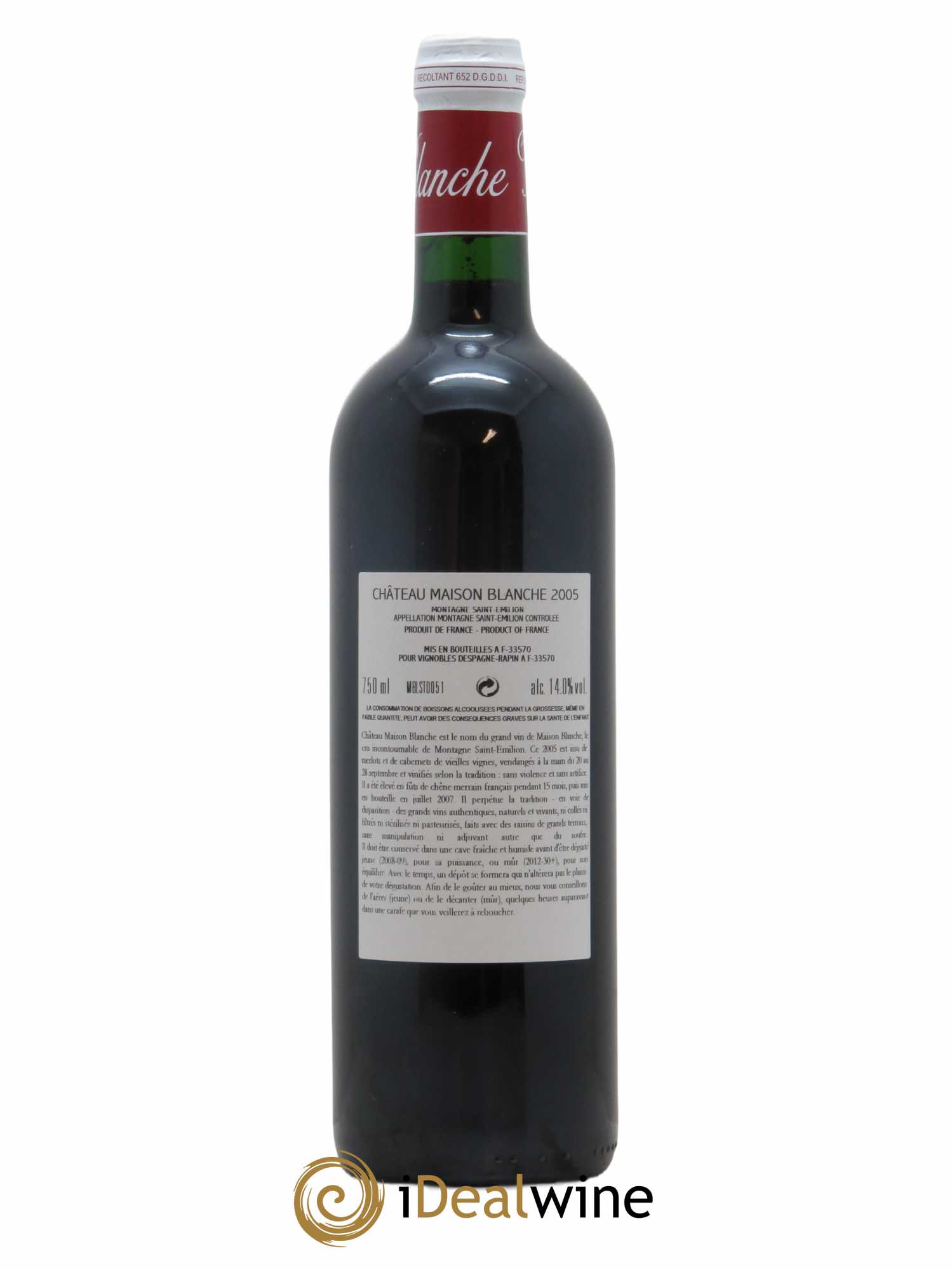 Château Maison Blanche  2005 - Lotto di 1 bottiglia - 1