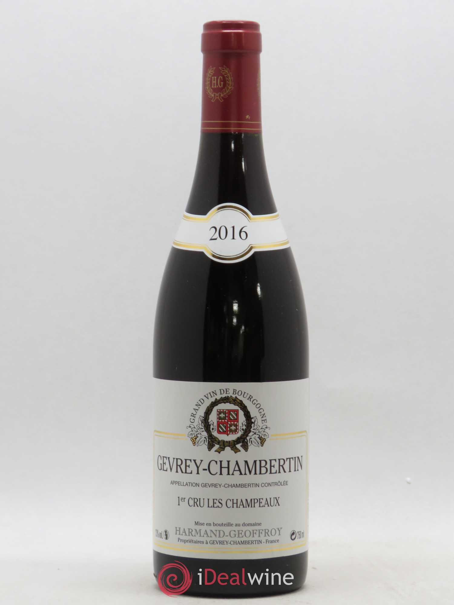 Gevrey-Chambertin 1er Cru Les Champeaux Domaine Harmand-Geoffroy 2016 - Lot of 1 bottle - 0