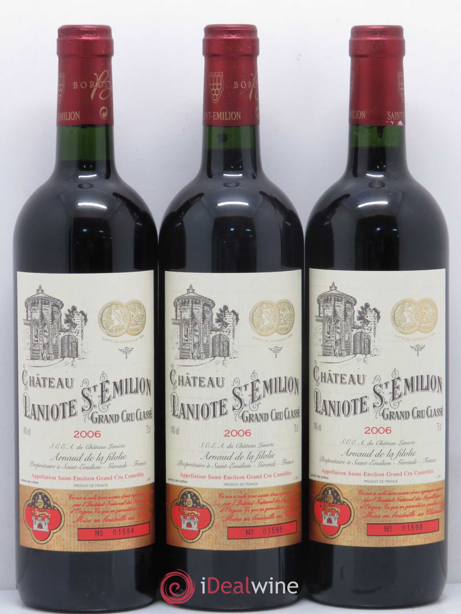 Château Laniote Grand Cru Classé  (sans prix de réserve) 2006 - Lot de 12 bouteilles - 1