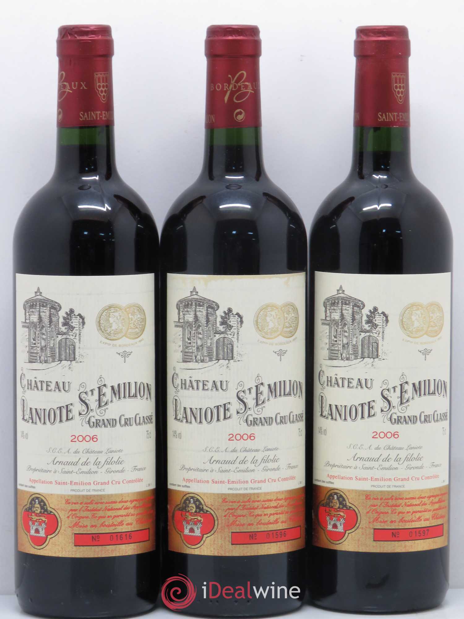 Château Laniote Grand Cru Classé  (ohne Mindestpreis) 2006 - Posten von 12 Flaschen - 2