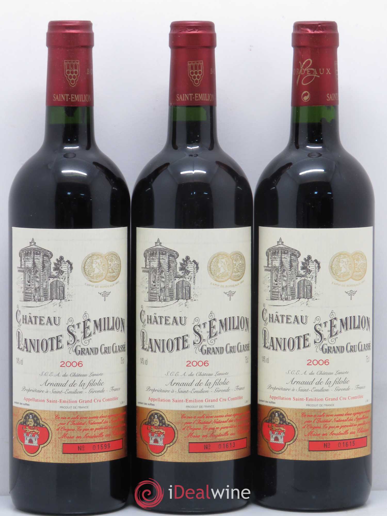 Château Laniote Grand Cru Classé  (sans prix de réserve) 2006 - Lot de 12 bouteilles - 3