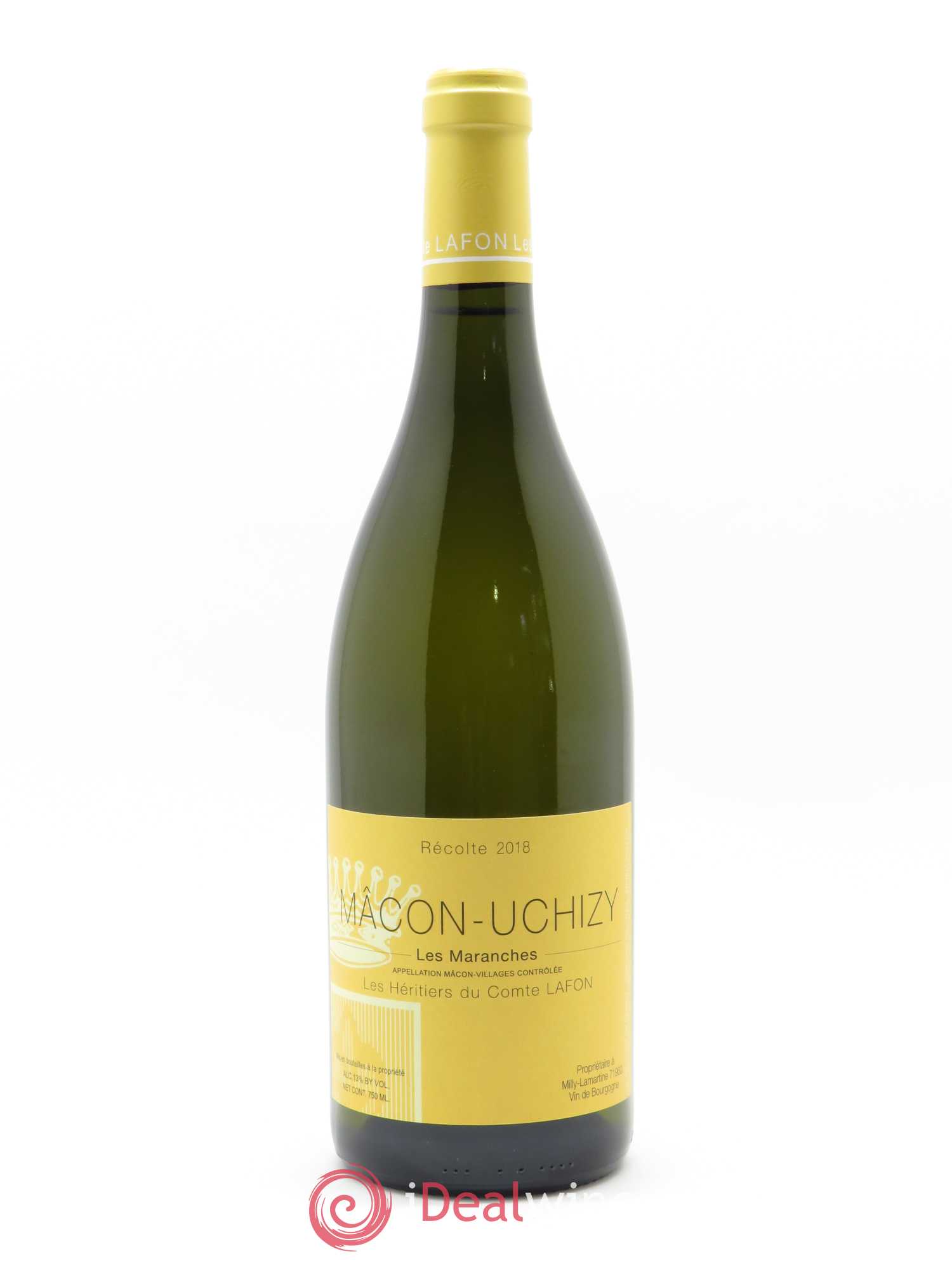 Mâcon Uchizy Les Maranches Héritiers du Comte Lafon (Domaine des) 2018 - Lot de 1 bouteille - 0