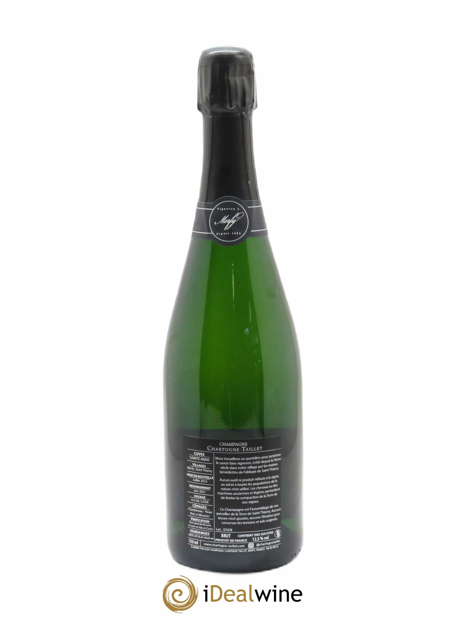 Sainte-Anne Brut Chartogne-Taillet  - Lot of 1 bottle - 1