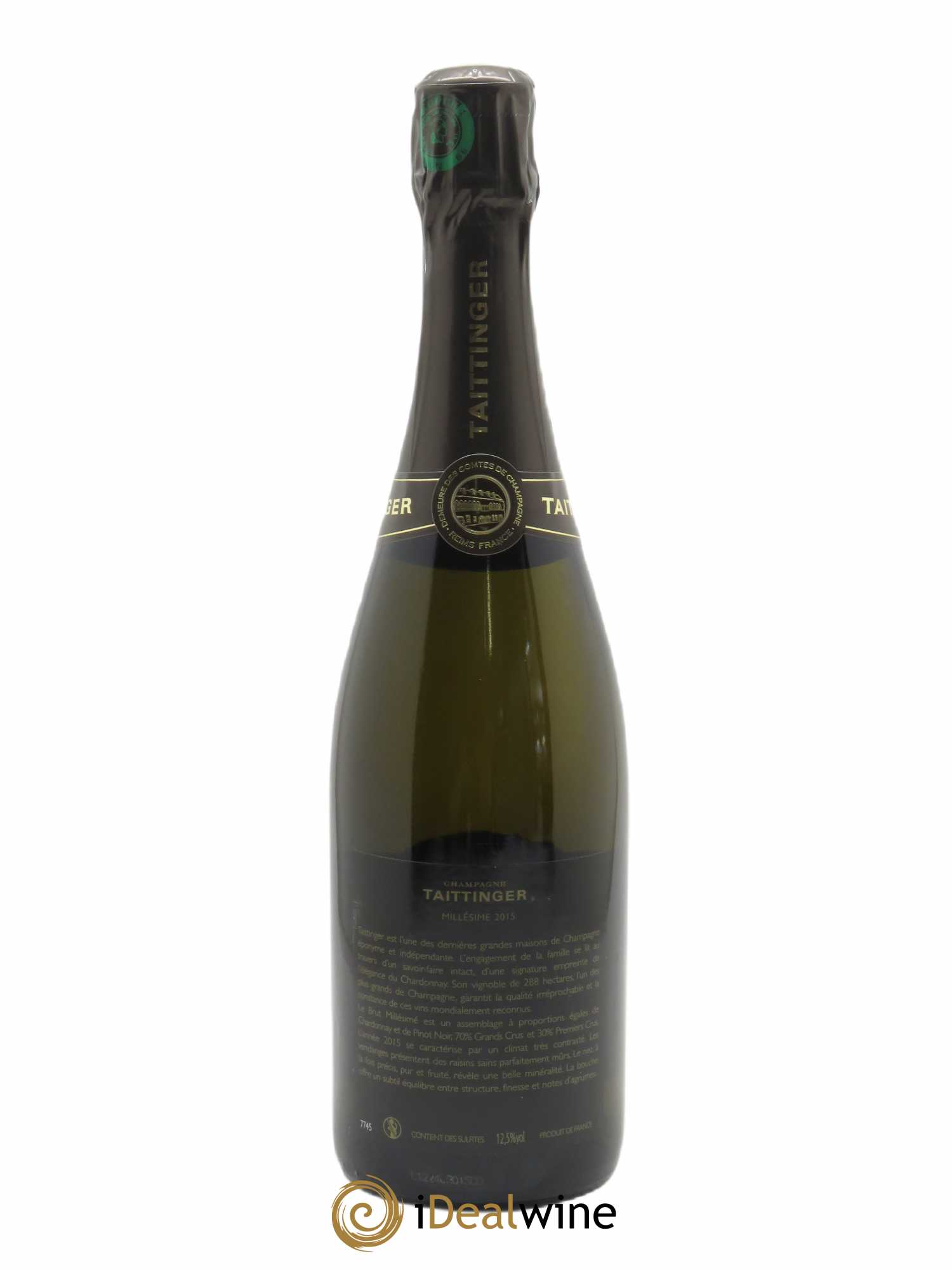 Brut Millésimé Taittinger 2015 - Lot de 1 bouteille - 2