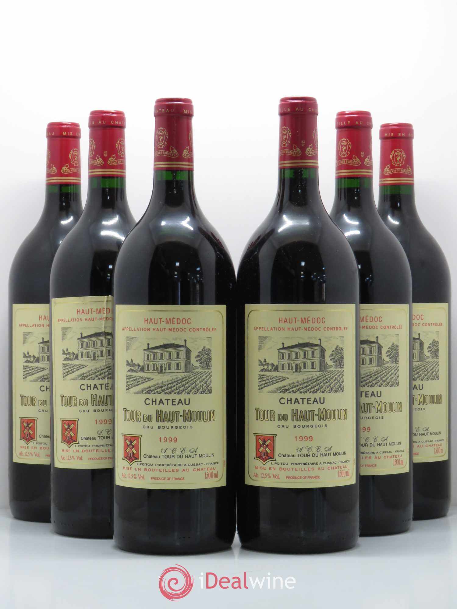 Château Tour du Haut Moulin Cru Bourgeois 1999 - Lot de 6 magnums - 0