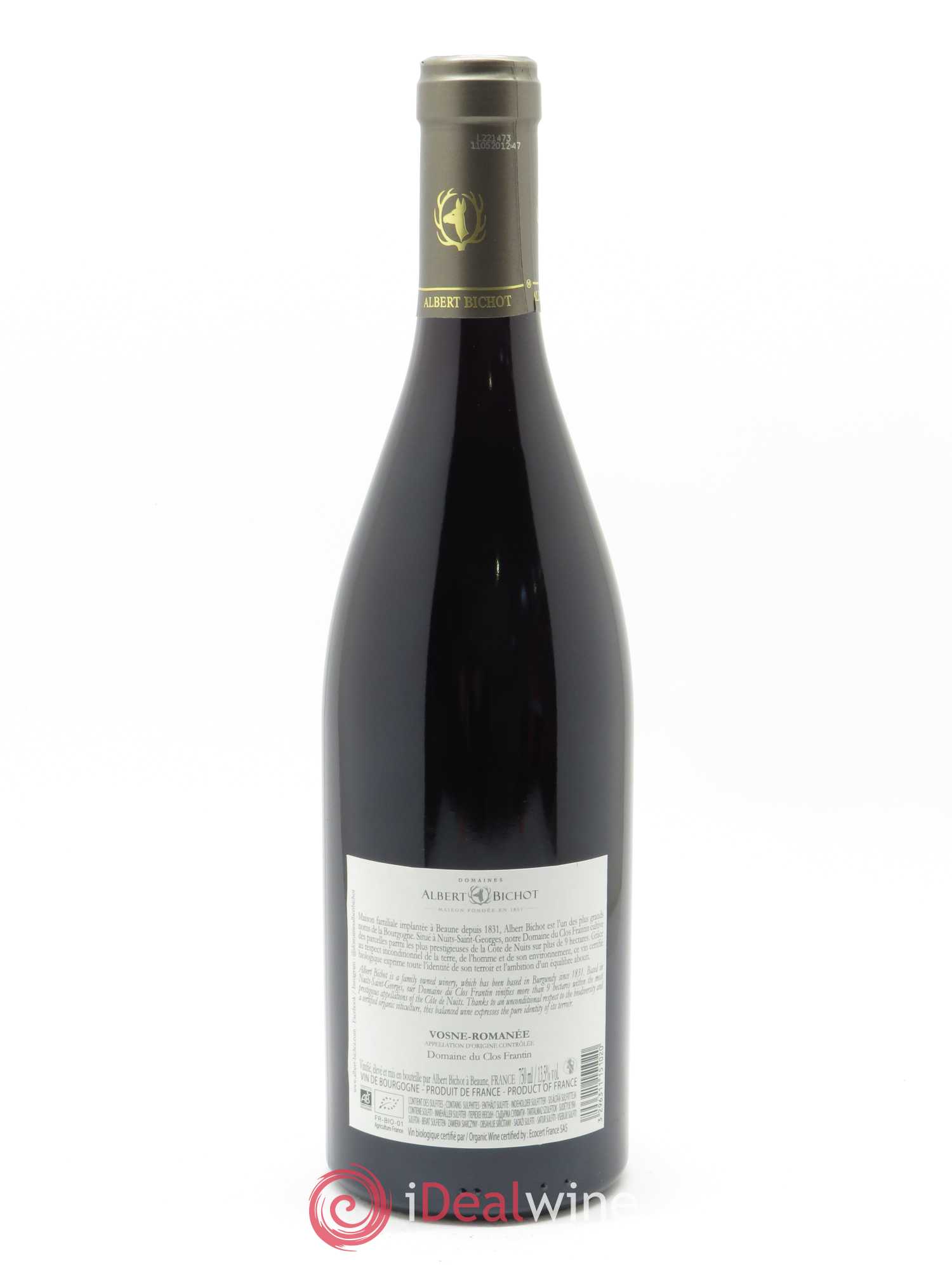 Vosne-Romanée Clos Frantin - Albert Bichot 2018 - Lot de 1 bouteille - 1