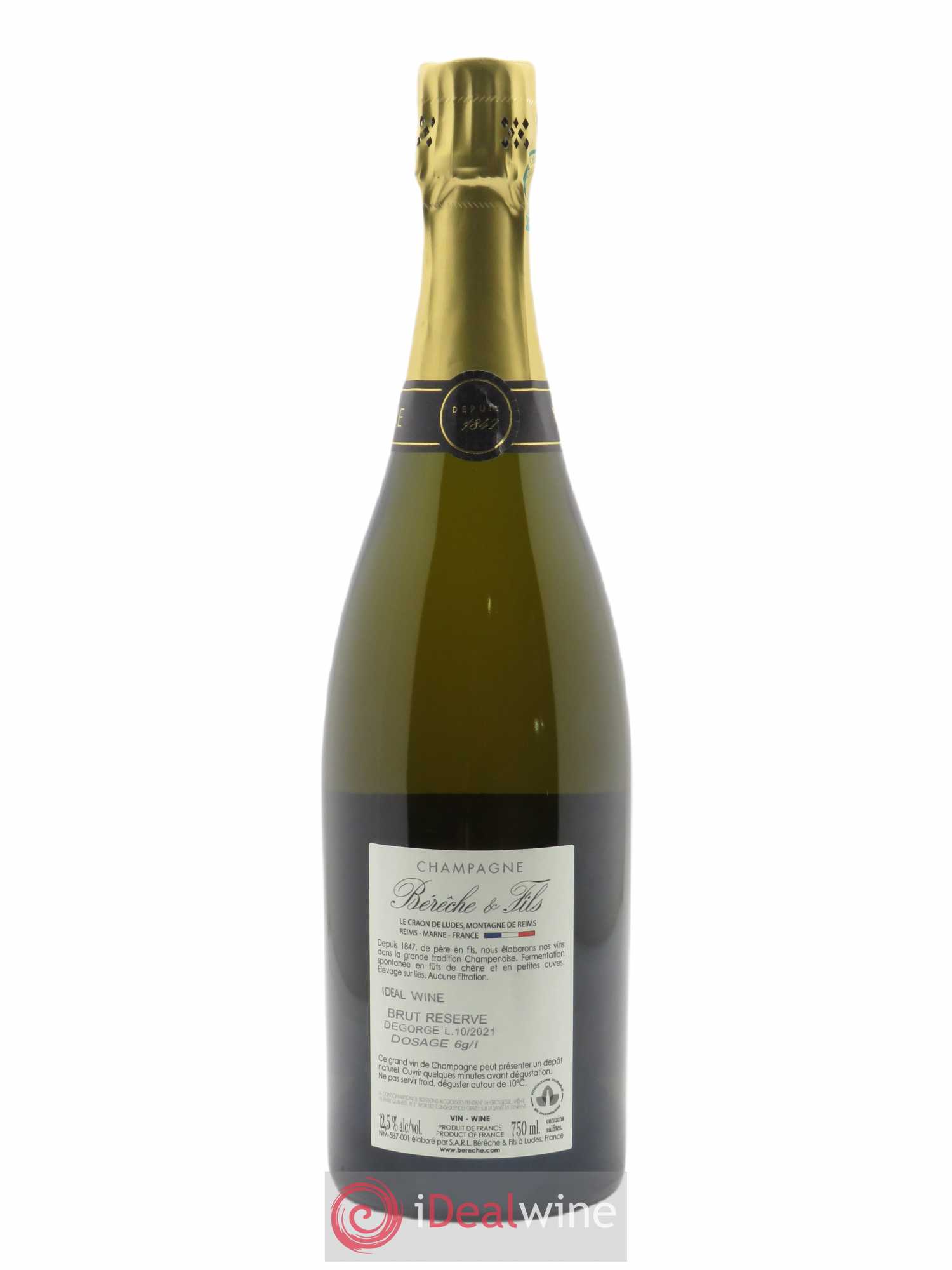 Brut Réserve Bérêche et Fils  - Lotto di 1 bottiglia - 1