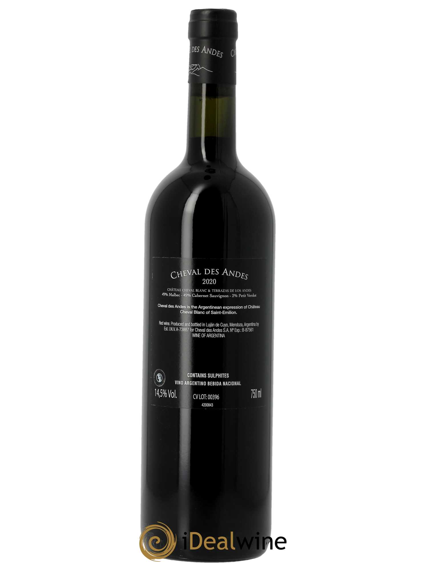 Mendoza Cheval des Andes (CBO à partir de 6 BTS) 2020 - Lot de 1 bouteille - 1