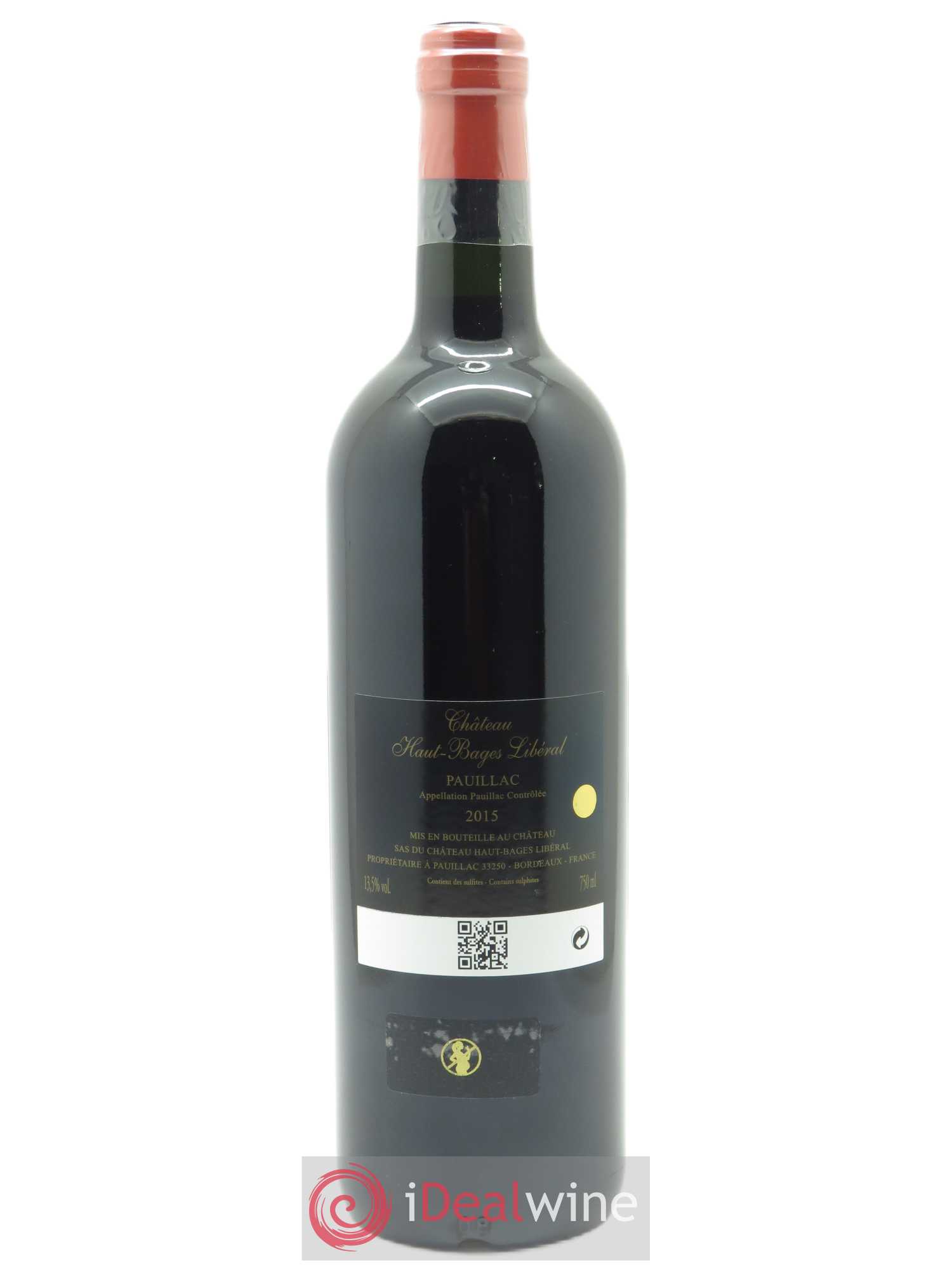 Château Haut Bages Libéral 5ème Grand Cru Classé (Original-holzkiste ab 12 bts) 2015 - Posten von 1 Flasche - 1