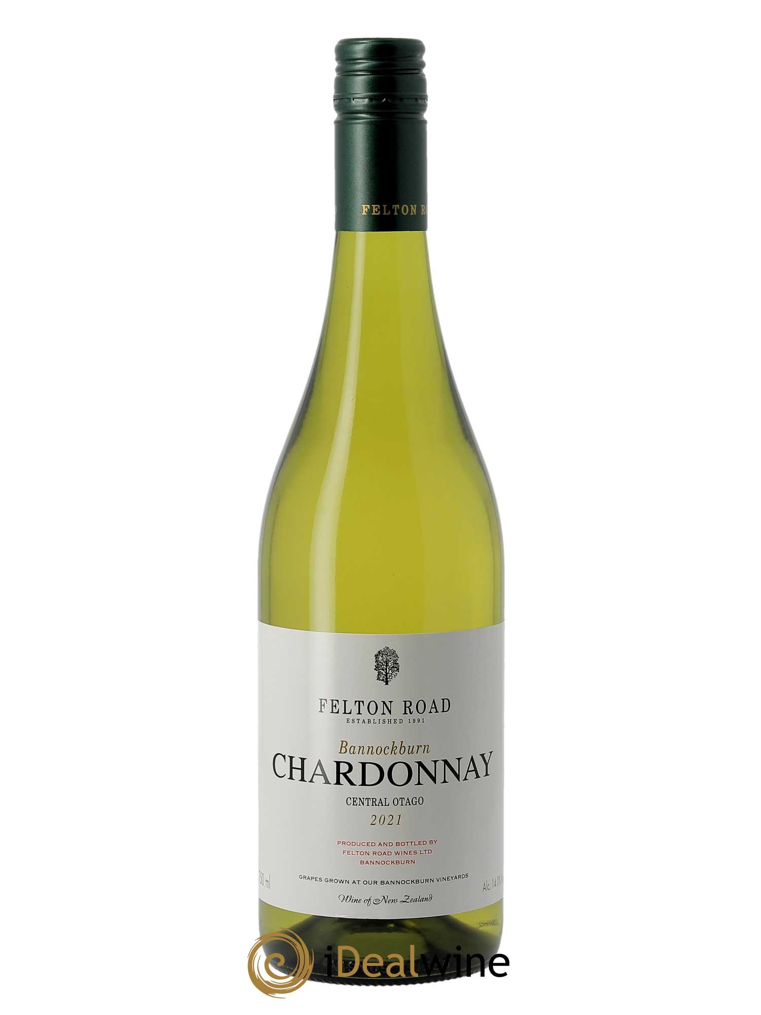 Central Otago Felton Road Bannockburn Chardonnay 2021 - Lot de 1 bouteille - 0