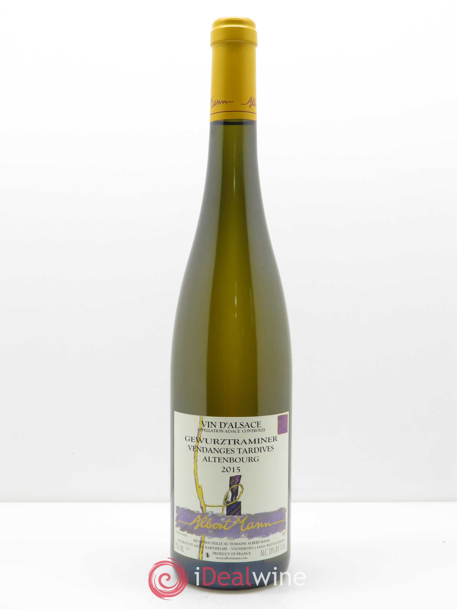 Alsace Gewurztraminer Altenbourg Albert Mann 2015 - Lot of 1 bottle - 0