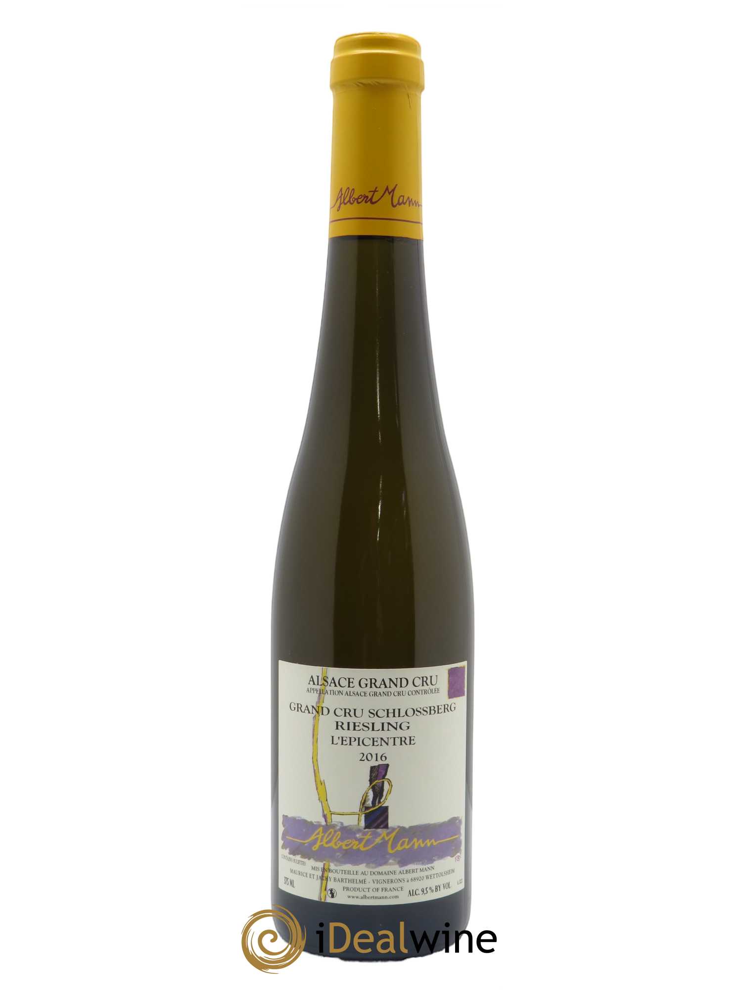 Alsace Riesling Grand Cru Schlossberg l'épicentre Albert Mann 2016 - Lot of 1 half-bottle - 0