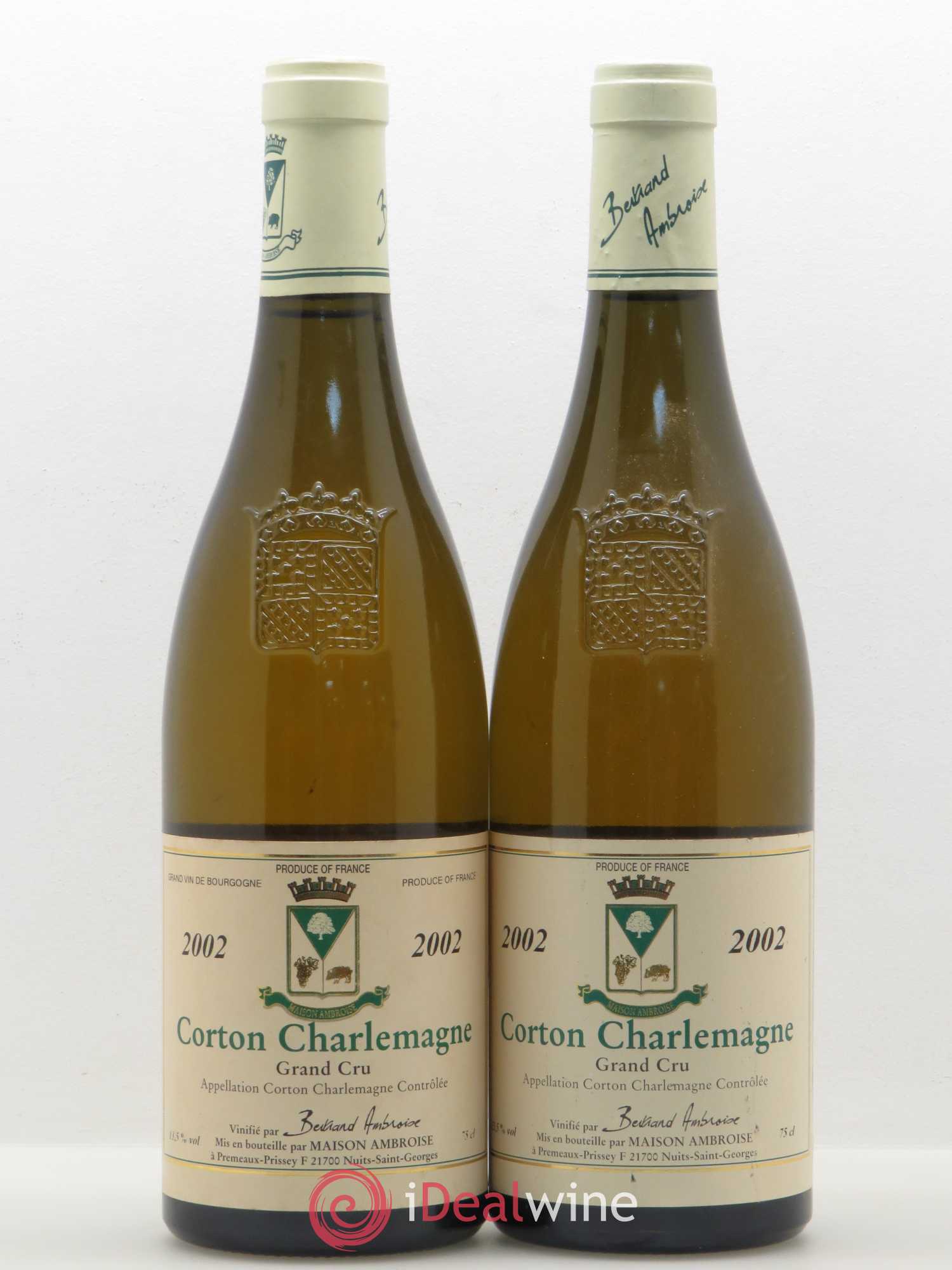 Corton-Charlemagne Grand Cru Bertrand Ambroise (no reserve) 2002 - Lot of 2 bottles - 0