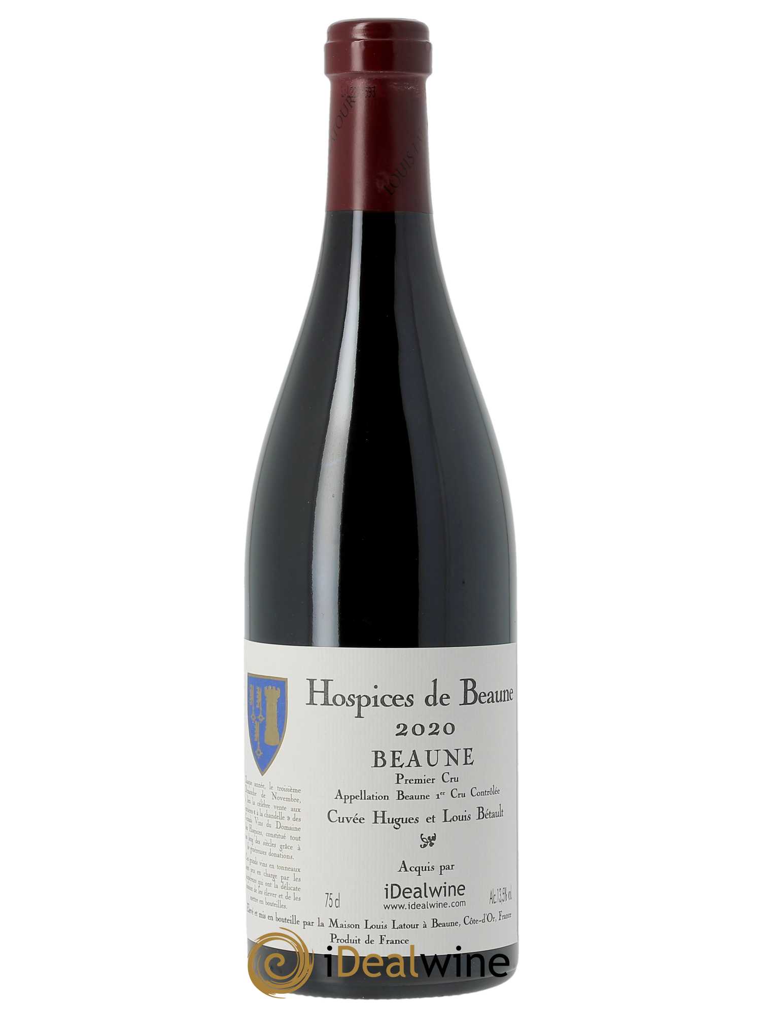 Beaune 1er Cru Hospices de Beaune cuvée Hugues et Louis Bétault Louis Latour (Cassetta in legno a partire da 6 bt) 2020 - Lotto di 1 bottiglia - 0