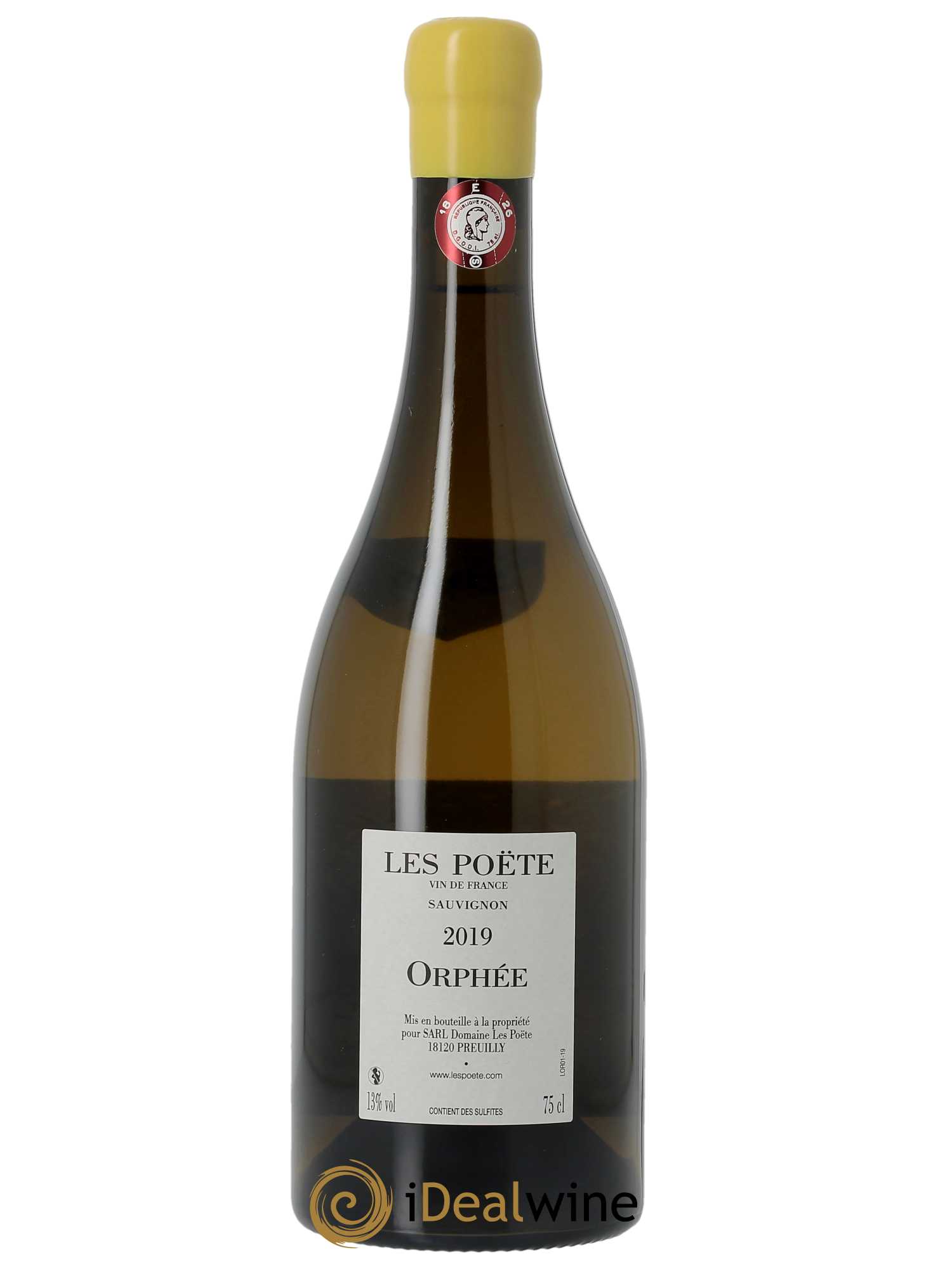 Vin de France (anciennement Reuilly) Orphée Les Poëte 2019 - Lot of 1 bottle - 1