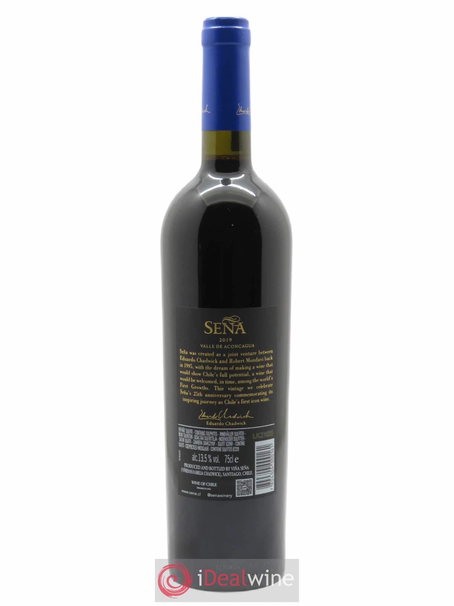 Chili Vina Sena Domaine Sena 2019 - Lot de 1 bouteille - 1