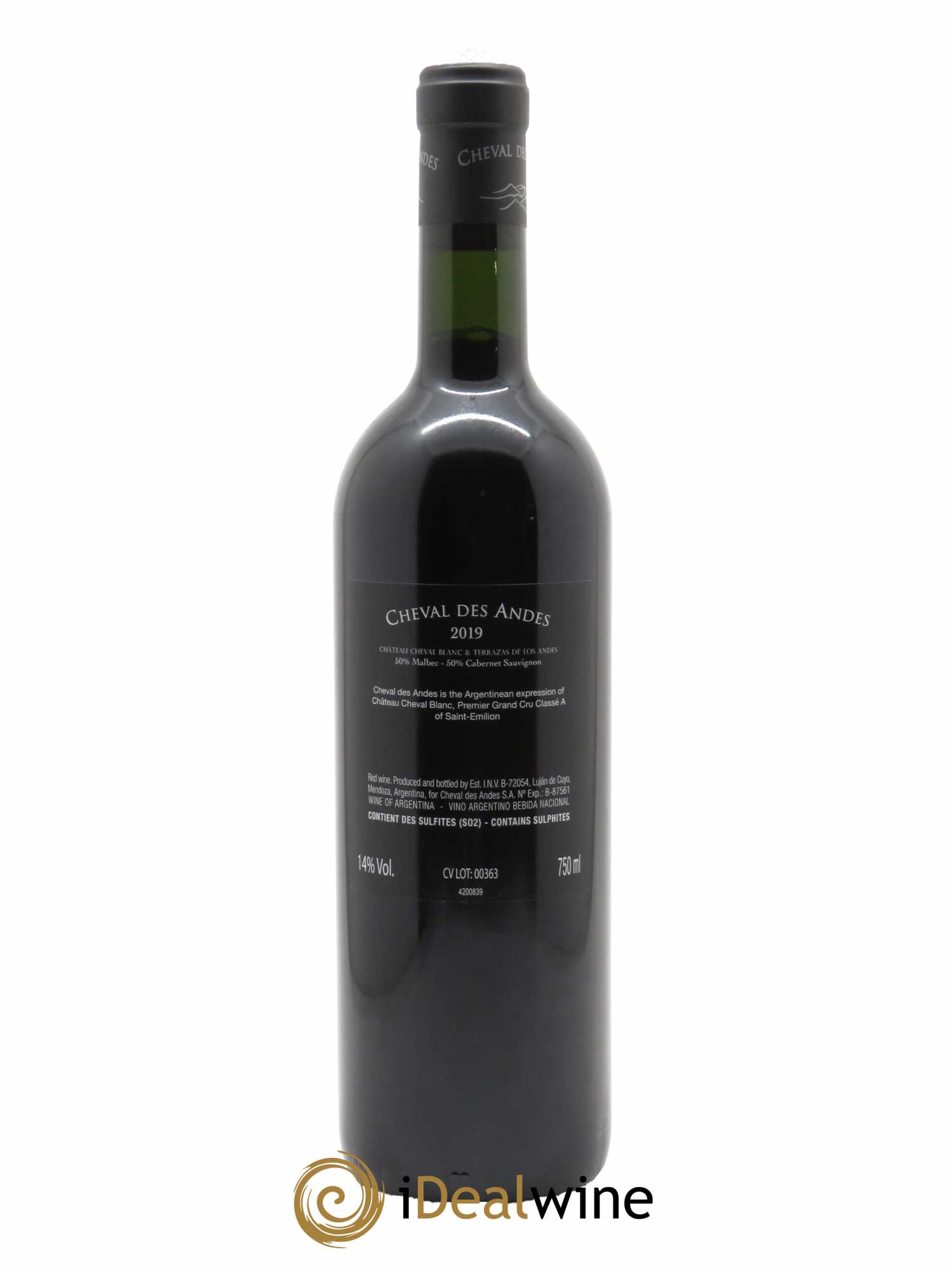 Mendoza Cheval des Andes (CBO a partir de 6 bts) 2019 - Lot de 1 bouteille - 1