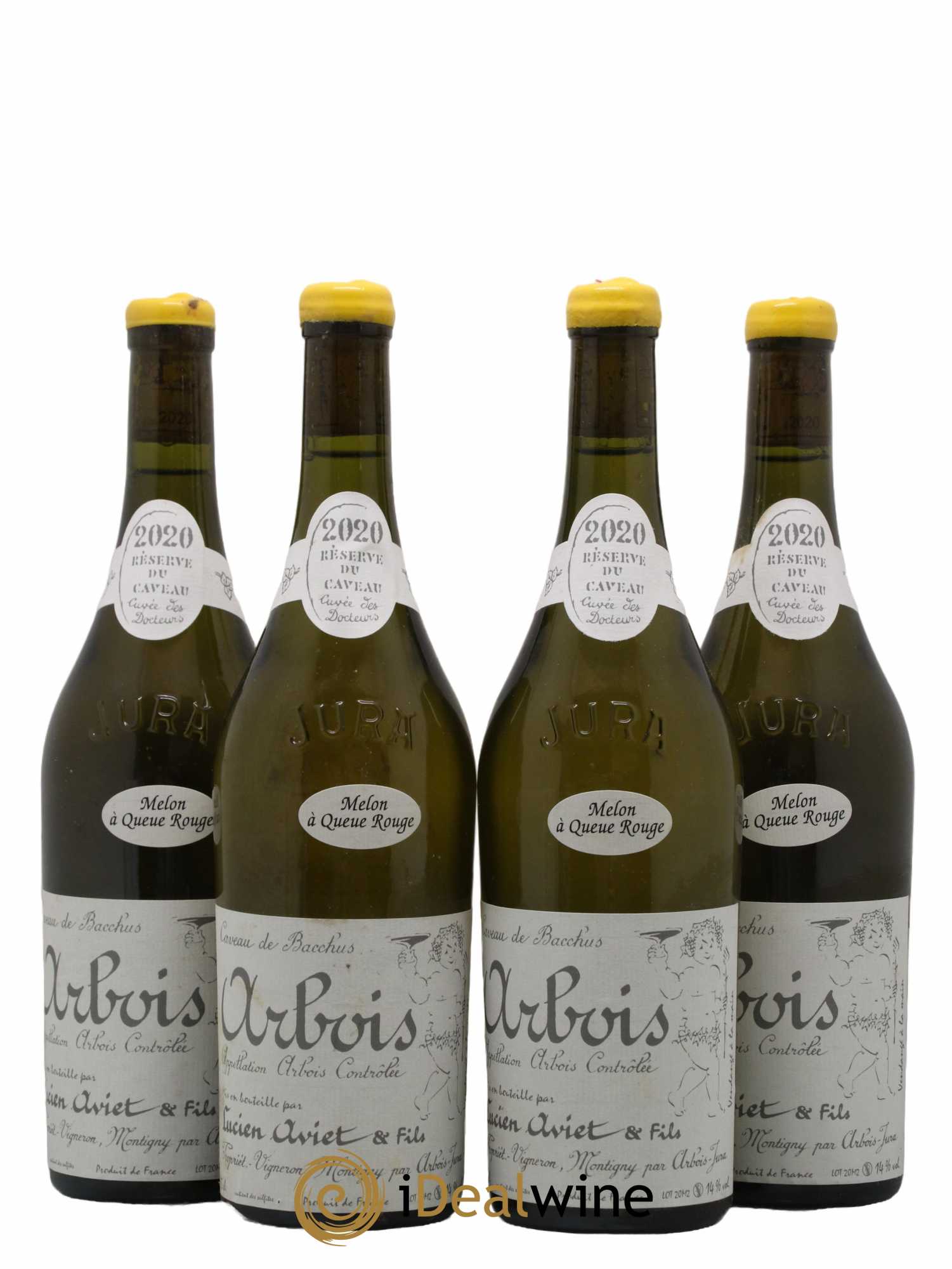 Arbois Melon à Queue Rouge Cuvée des Docteurs Lucien Aviet (Domaine)  2020 - Posten von 4 Flaschen - 0