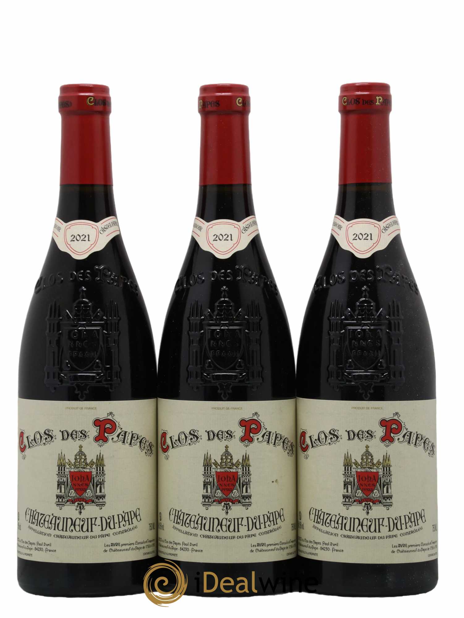 Châteauneuf-du-Pape Clos des Papes - Paul Avril  2021 - Lotto di 6 bottiglie - 1