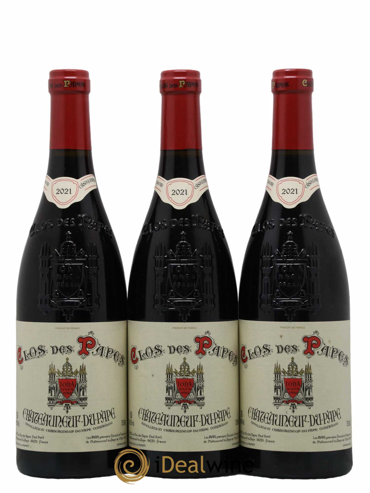 Châteauneuf-du-Pape Clos des Papes - Paul Avril  2021 - Lotto di 6 bottiglie - 2