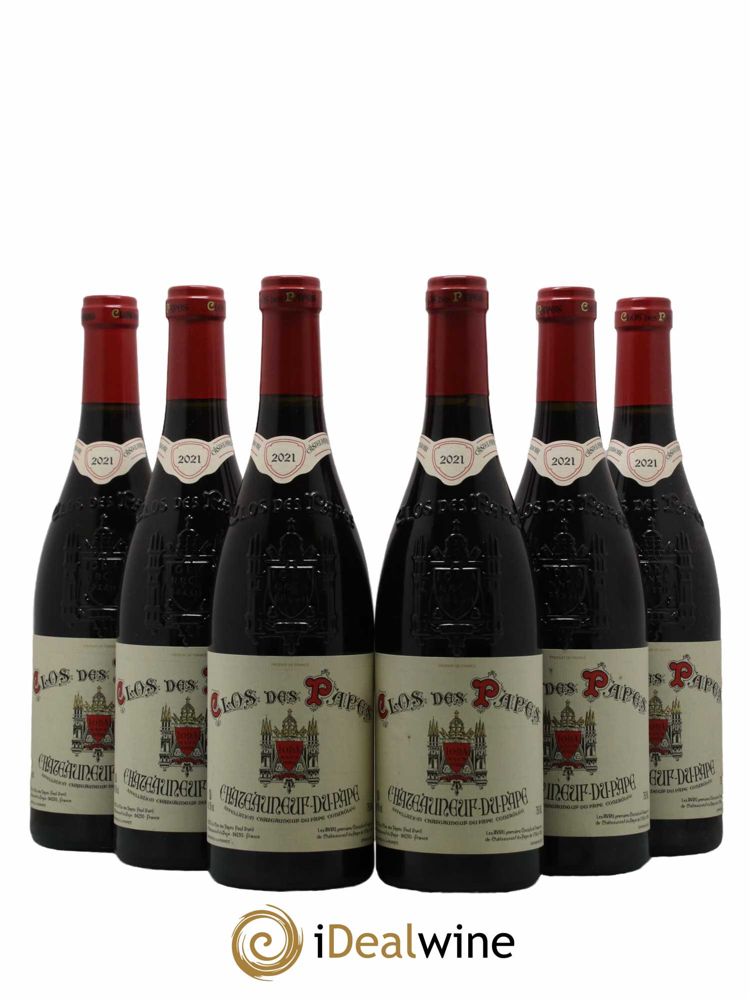 Châteauneuf-du-Pape Clos des Papes - Paul Avril  2021 - Lotto di 6 bottiglie - 0