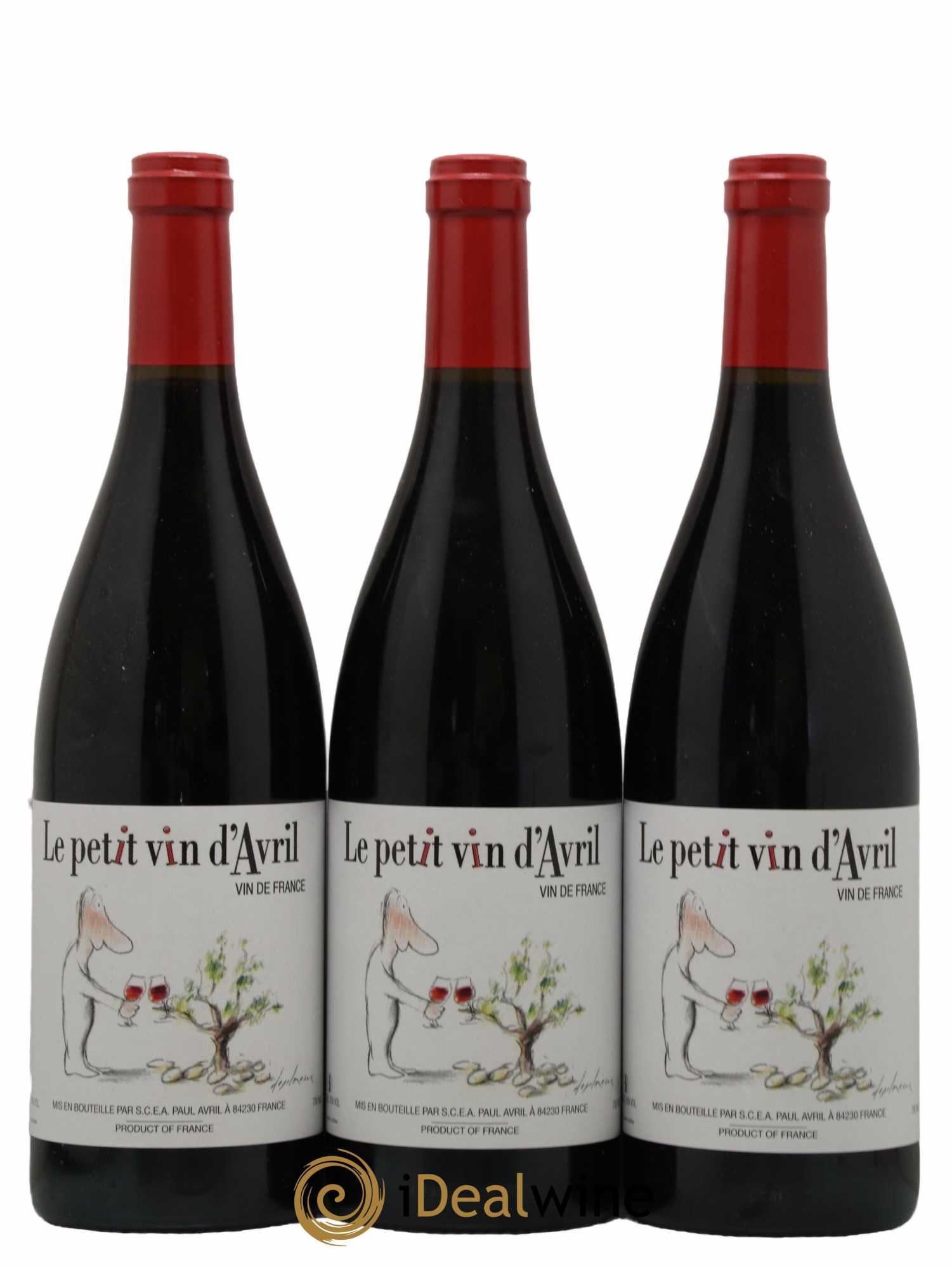 Vin de France Le Petit vin d'Avril Paul Avril  - Lot de 3 bouteilles - 0