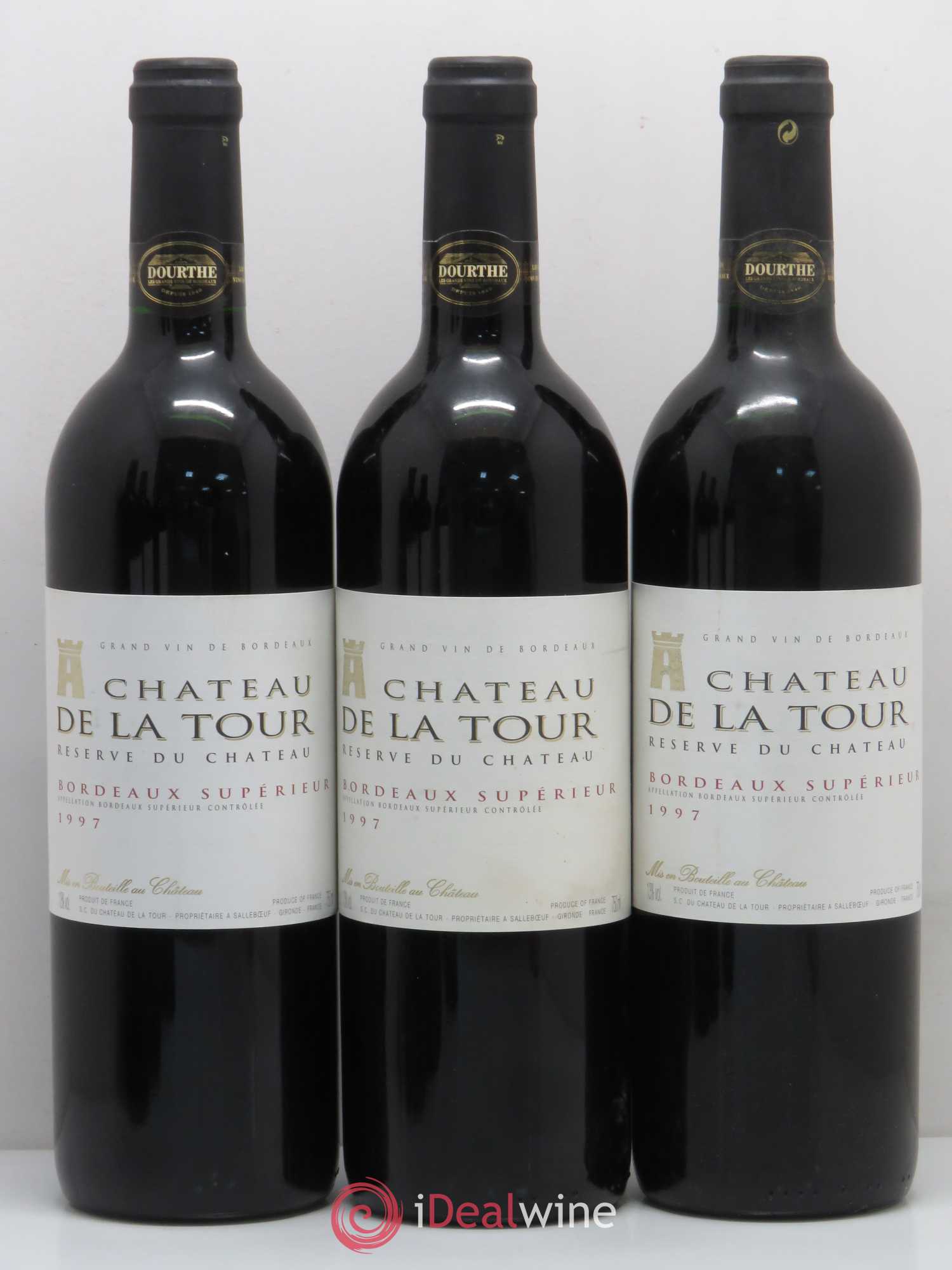 Bordeaux Supérieur Chateau de La Tour Réserve du Chateau (sans prix de réserve) 1997 - Lot de 6 bouteilles - 2