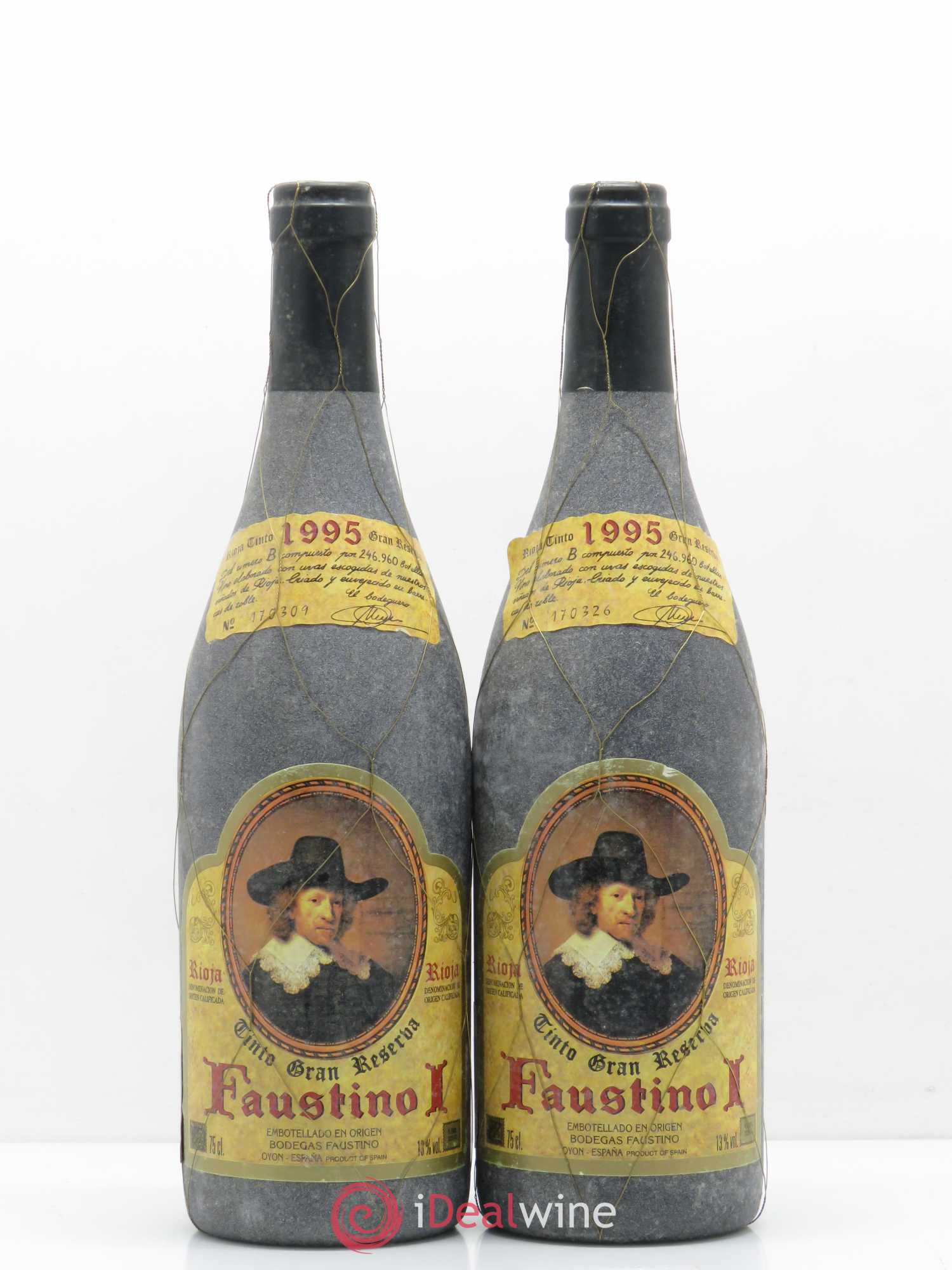 Rioja DOCA Faustino I Gran Reserva 1995 - Lot of 2 bottles - 0