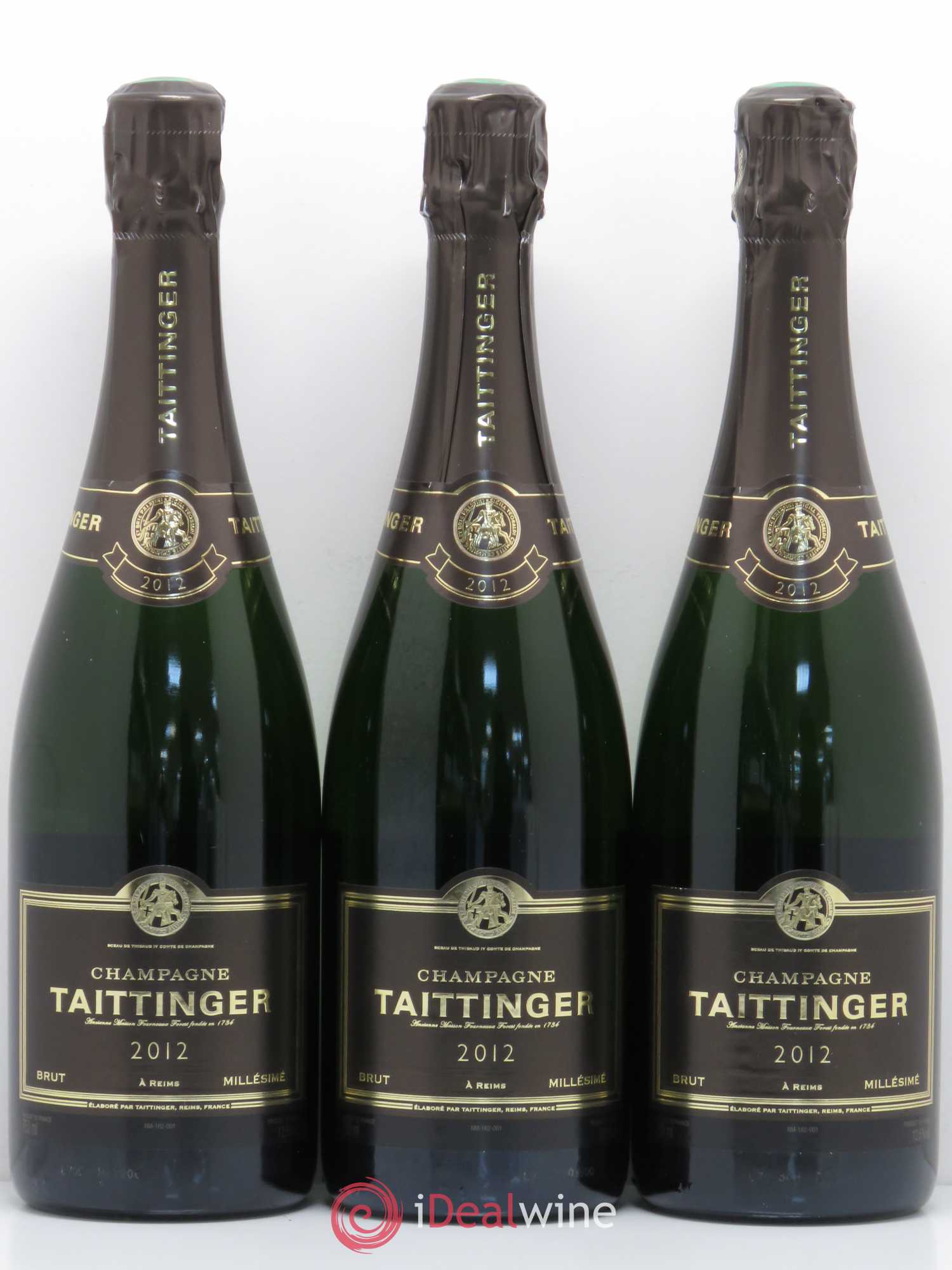 Brut Réserve Taittinger 2012 - Lotto di 3 bottiglie - 0