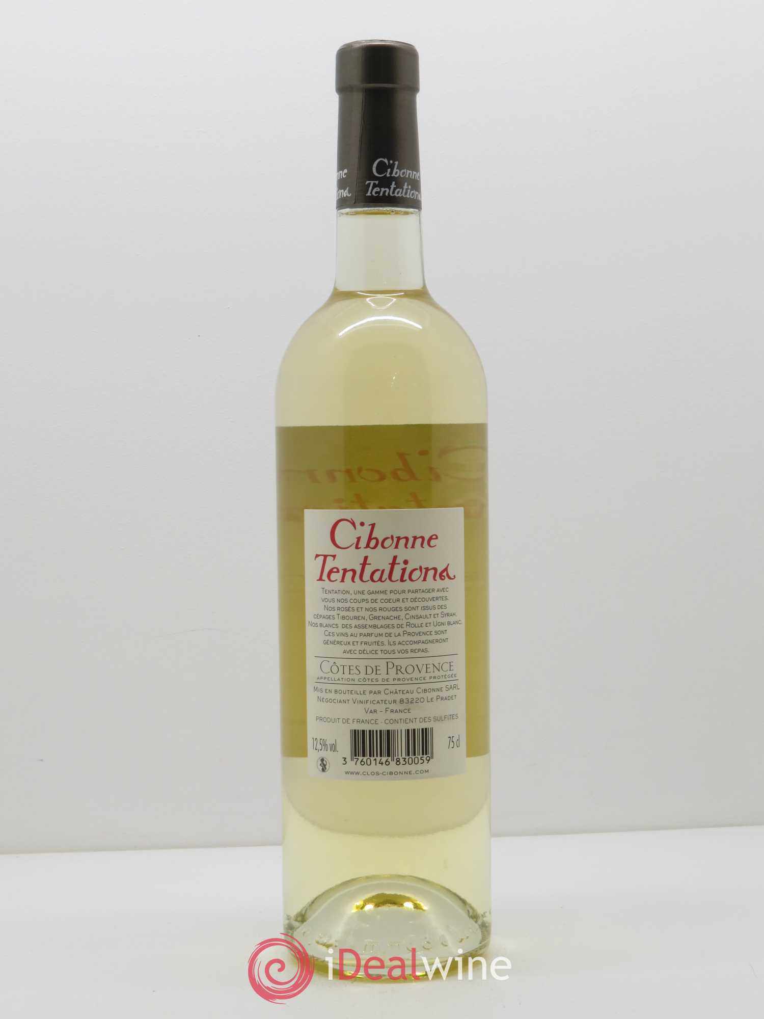 Côtes de Provence Clos Cibonne Tentations 2018 - Lot de 1 bouteille - 1