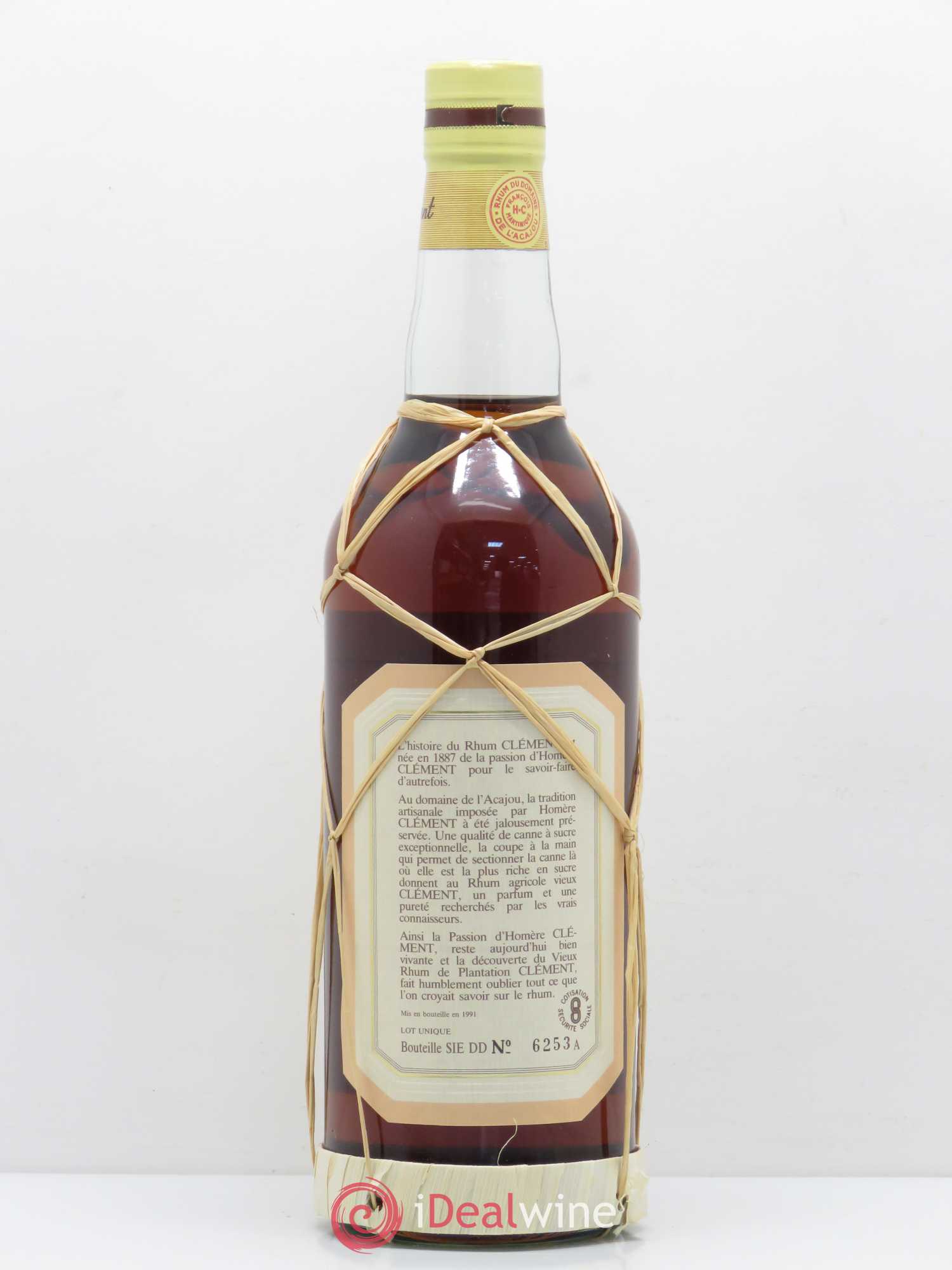 Rhum Clément 1952 - Lot de 1 bouteille - 1