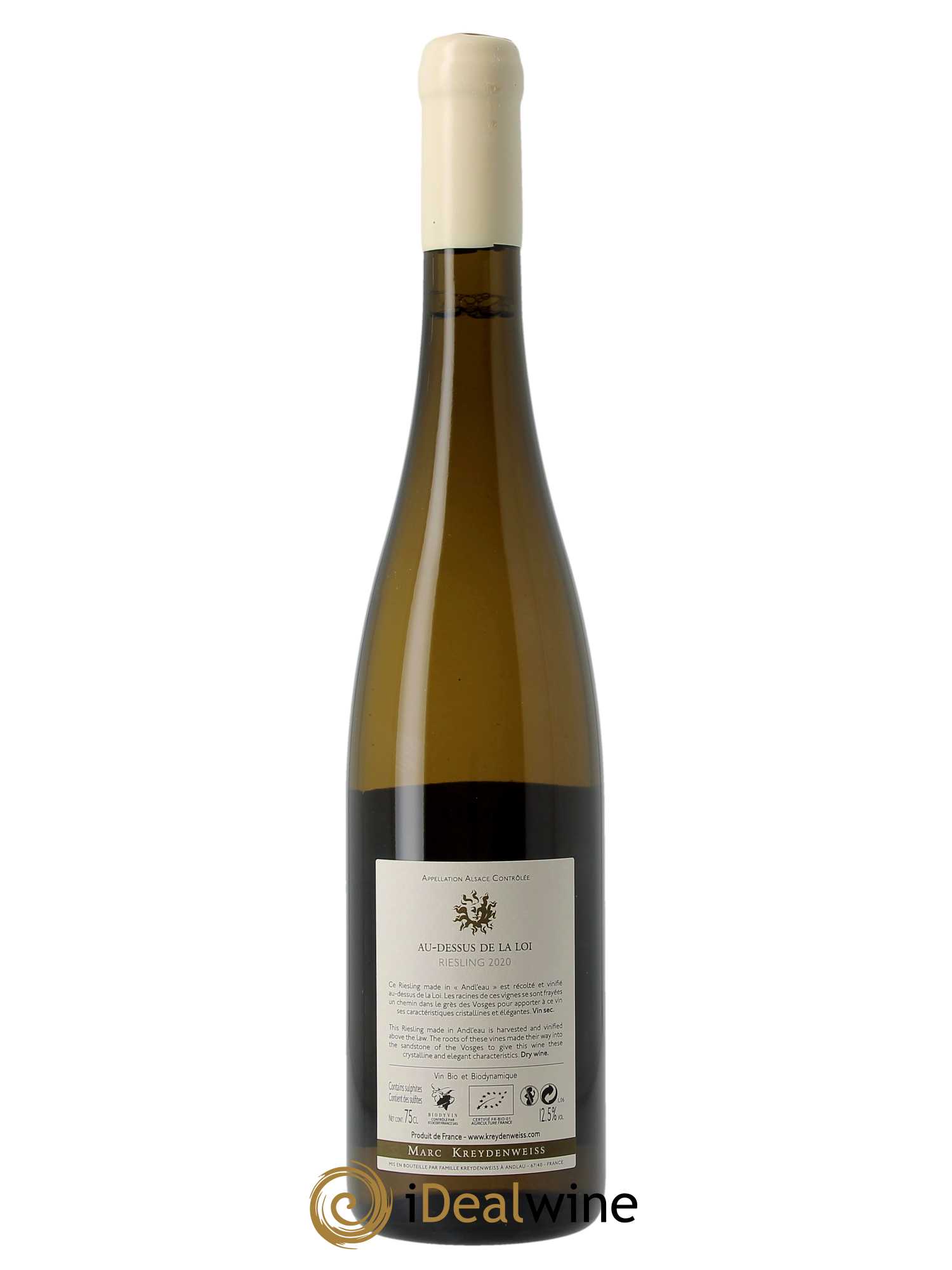 Alsace Riesling Au Dessus de la Loi Marc Kreydenweiss 2020 - Lot de 1 bouteille - 1