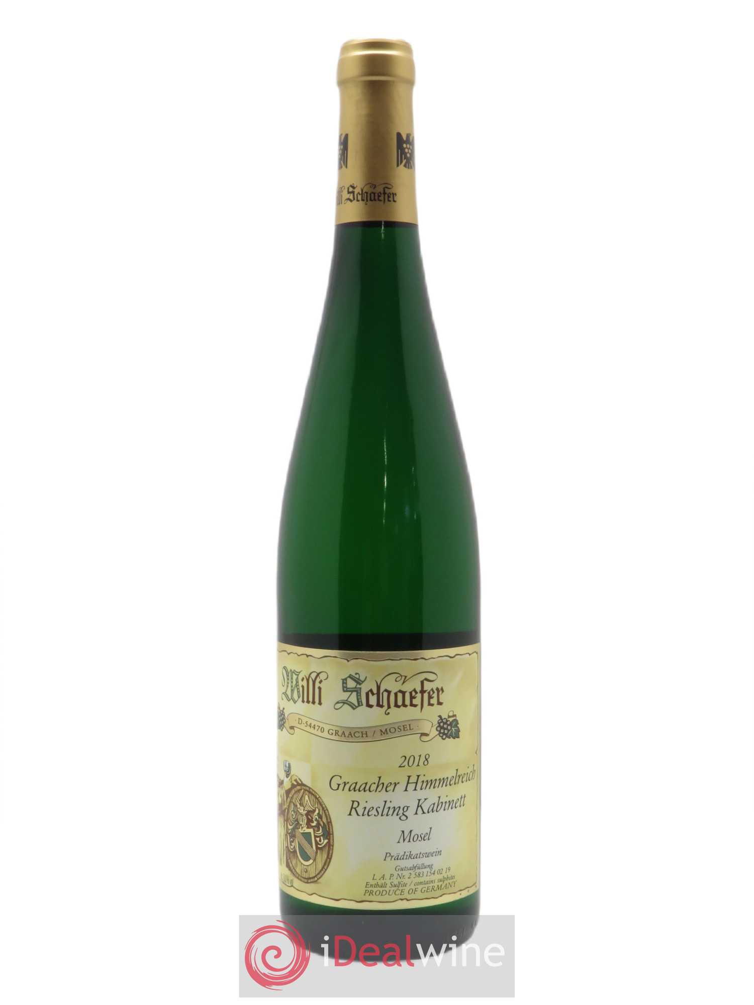 Riesling Willi Schaefer Graacher Himmelreich Kabinett 2018 - Lot of 1 bottle - 0