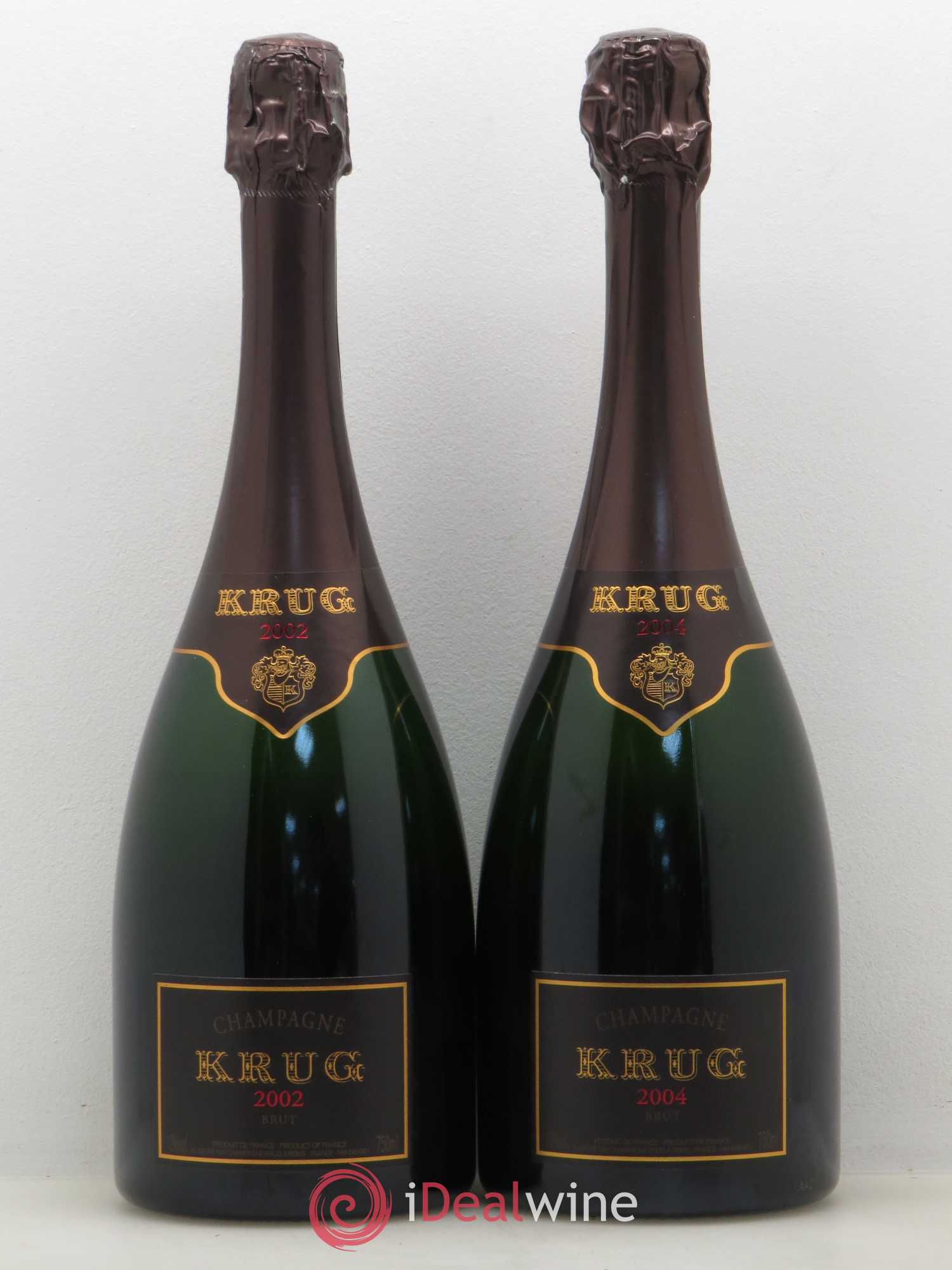 Coffret Vintage Krug 2002 & 2004 - Lot of 2 bottles - 0