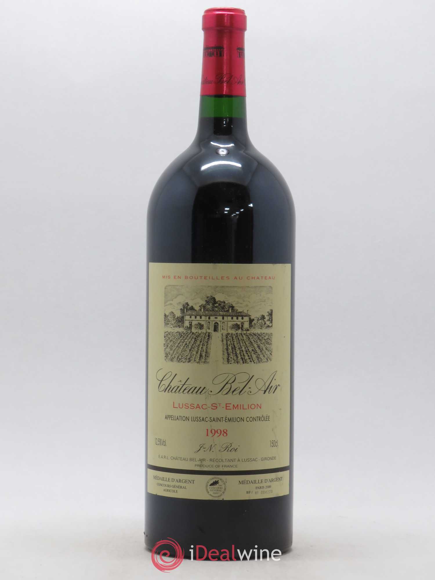 Lussac Saint-Emilion Château Bel-Air 1998 - Lot de 1 magnum - 0