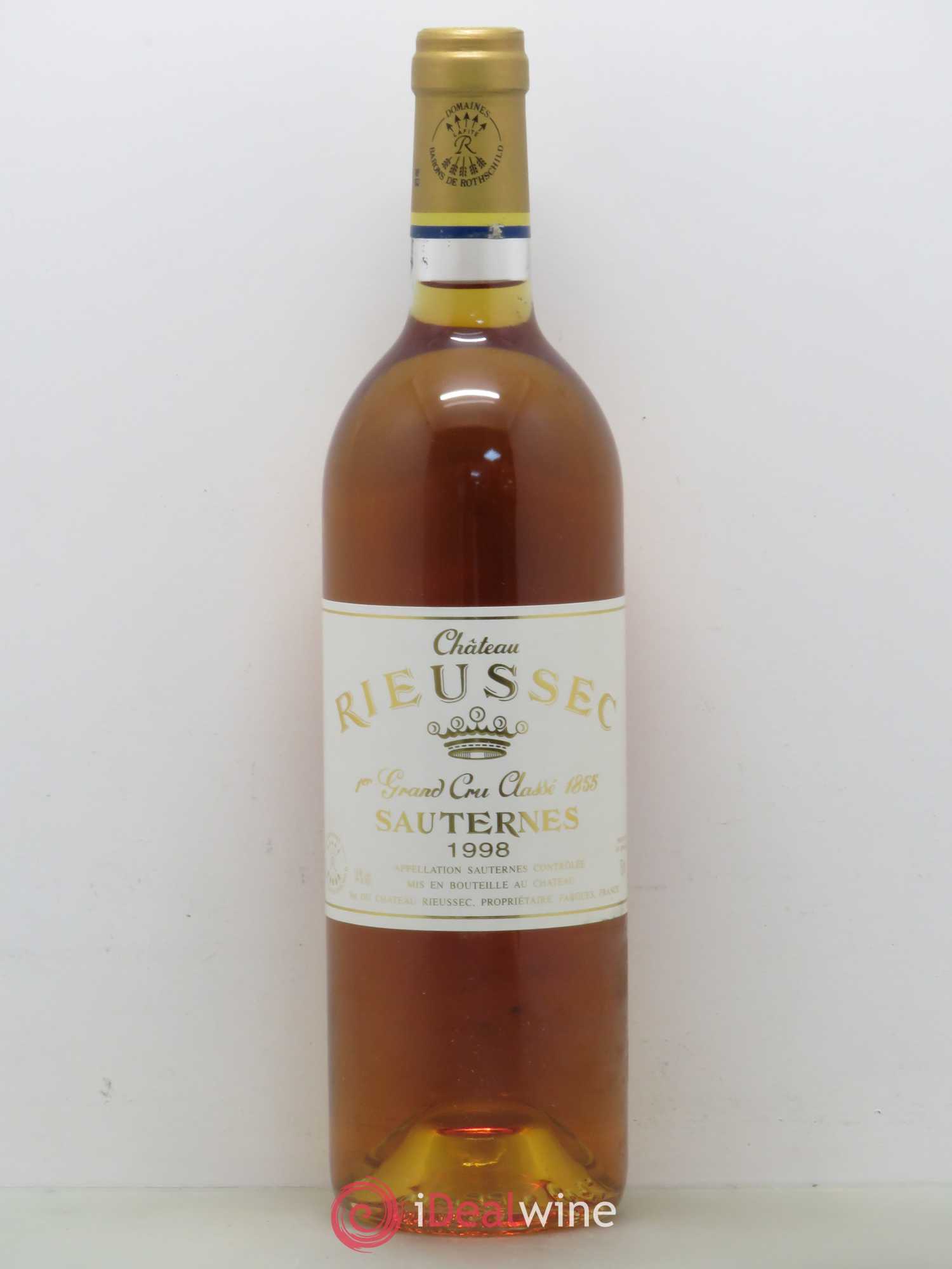 Château Rieussec 1er Grand Cru Classé (sans prix de réserve) 1998 - Lot de 1 bouteille - 0